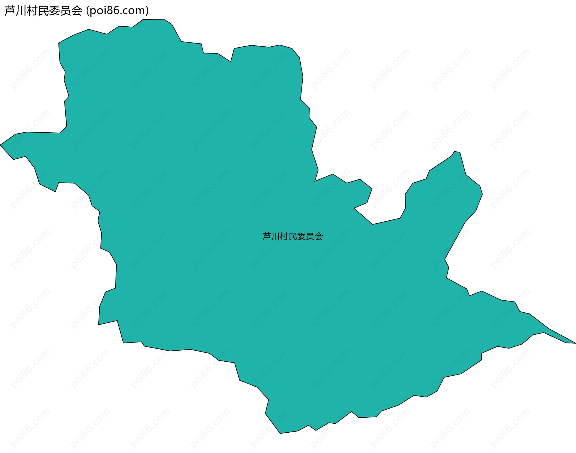 芦川村民委员会边界地图
