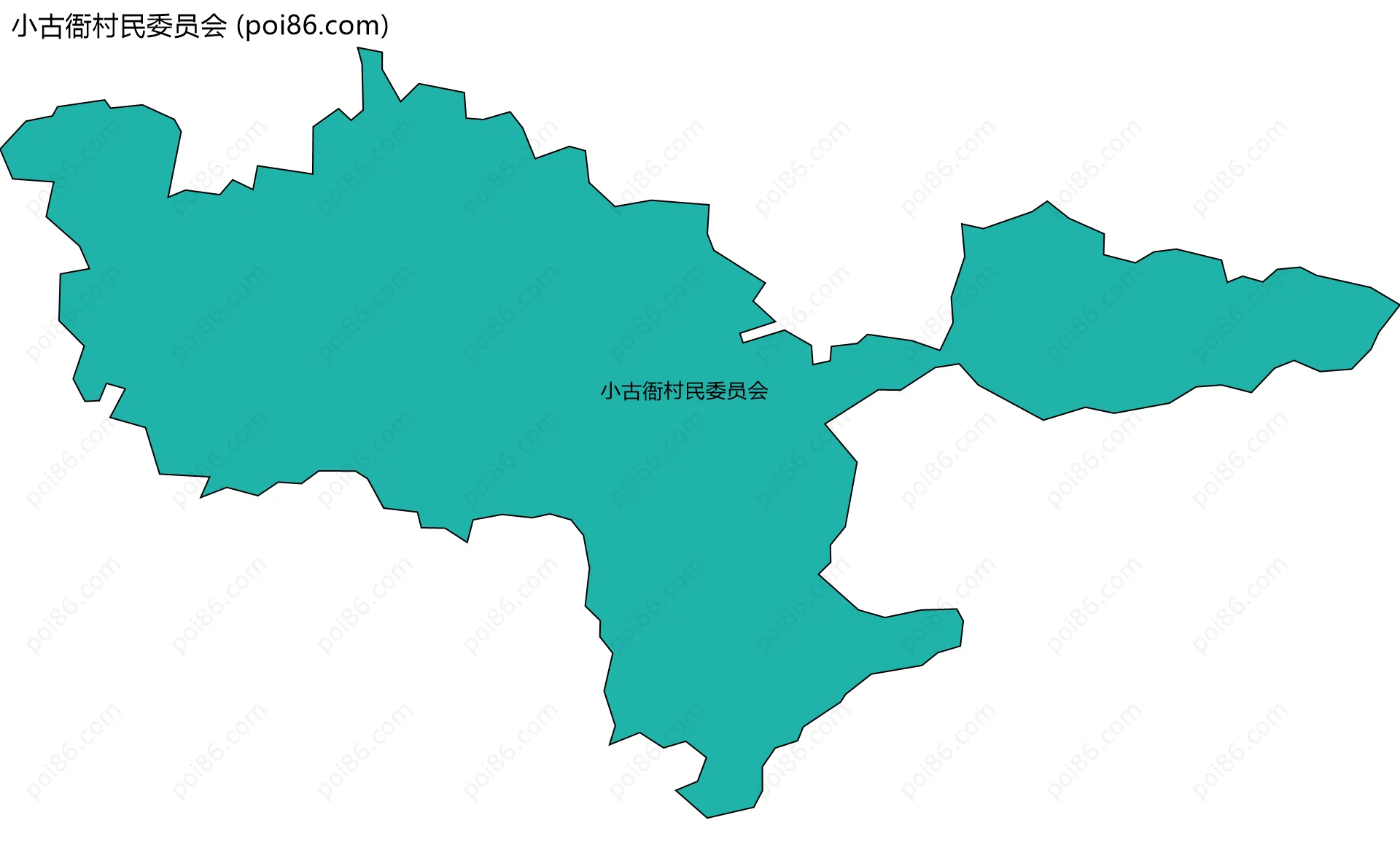 小古衙村民委员会边界地图