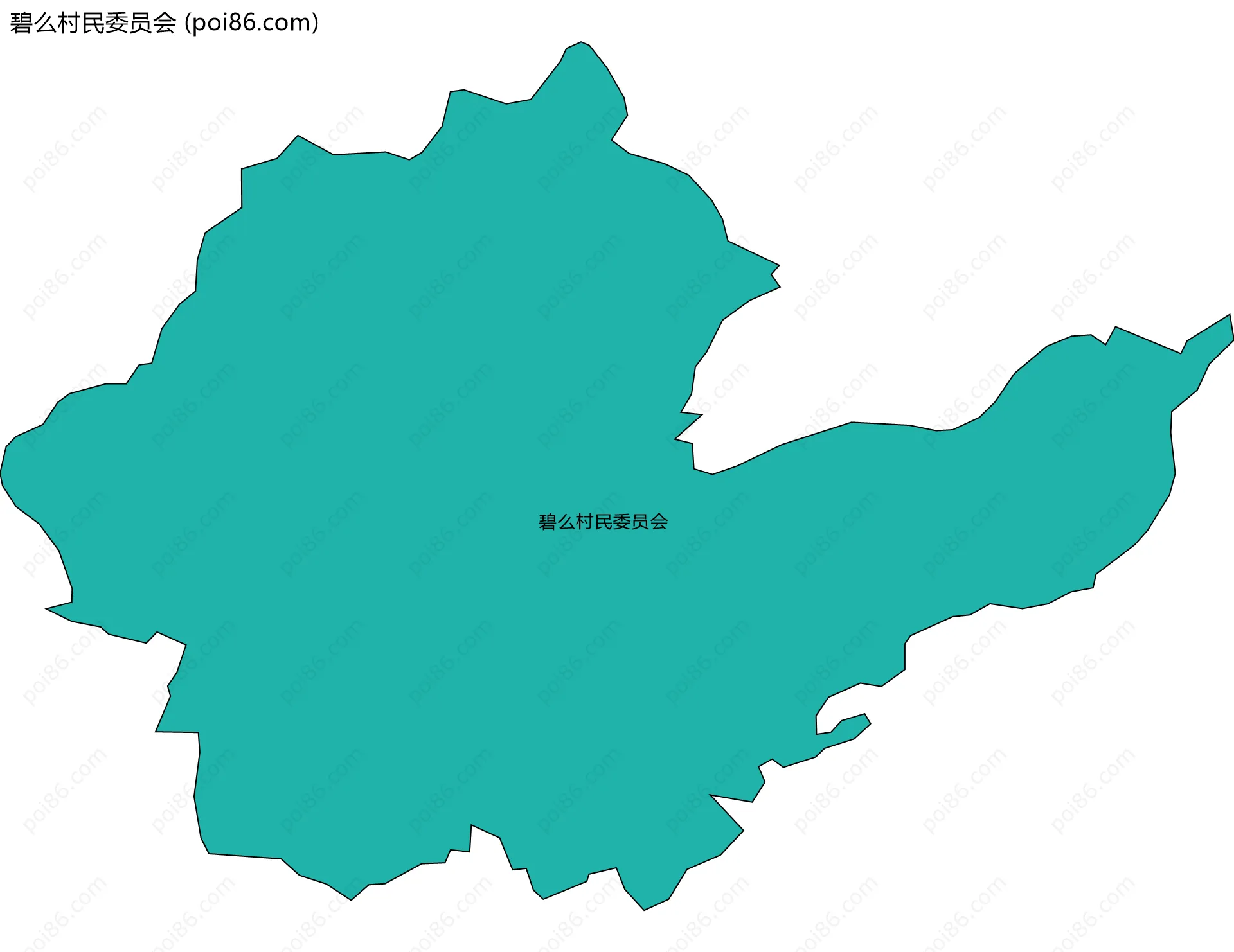 碧么村民委员会边界地图