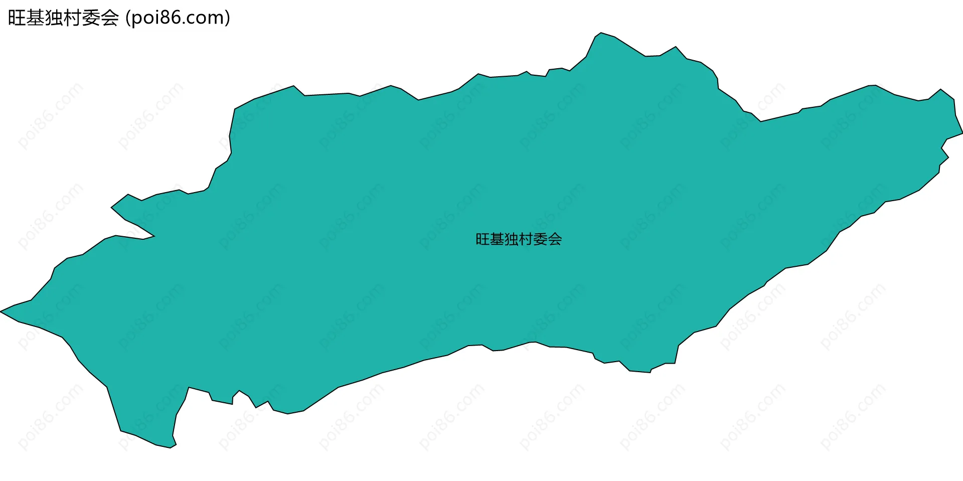 旺基独村委会边界地图