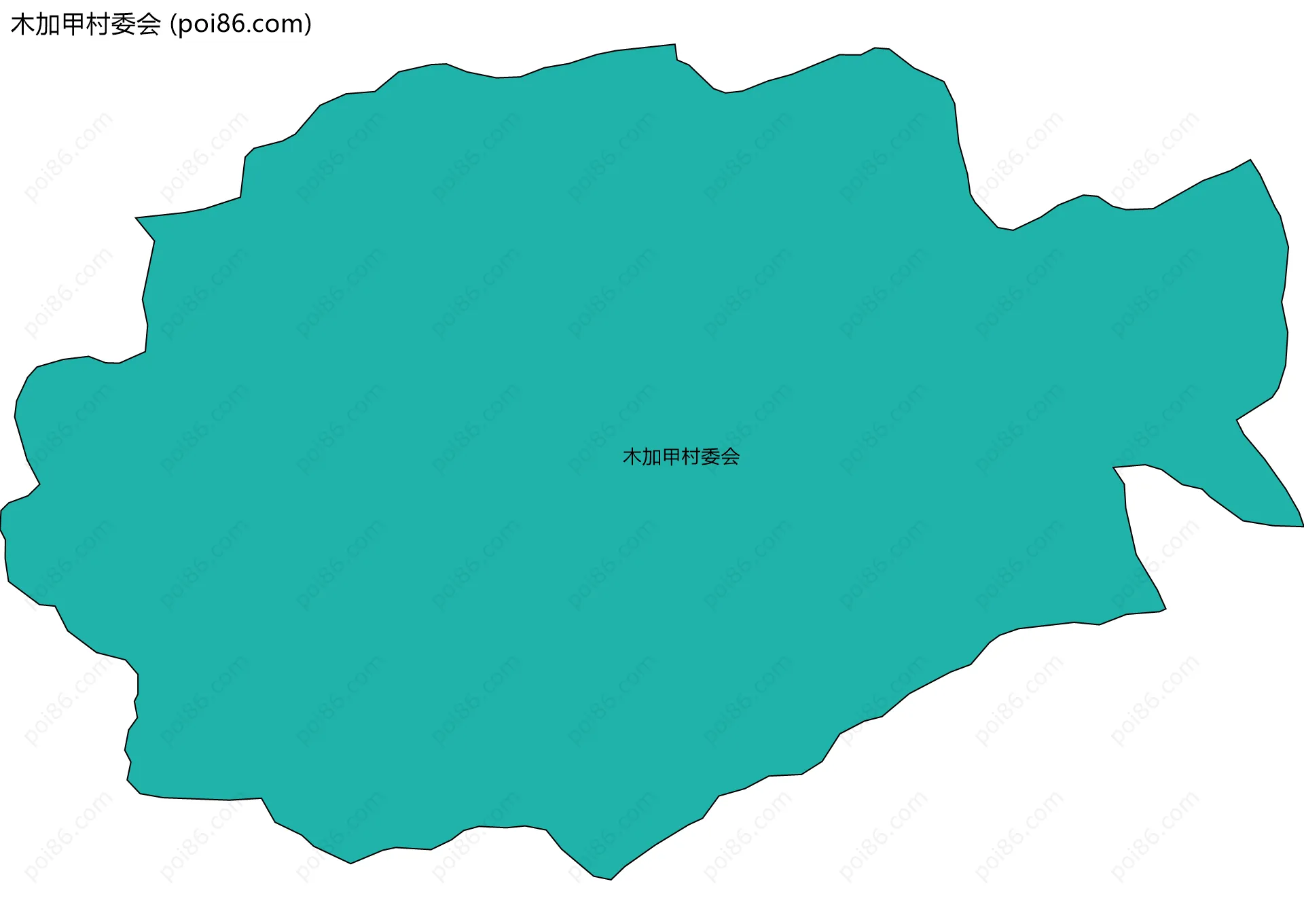 木加甲村委会边界地图
