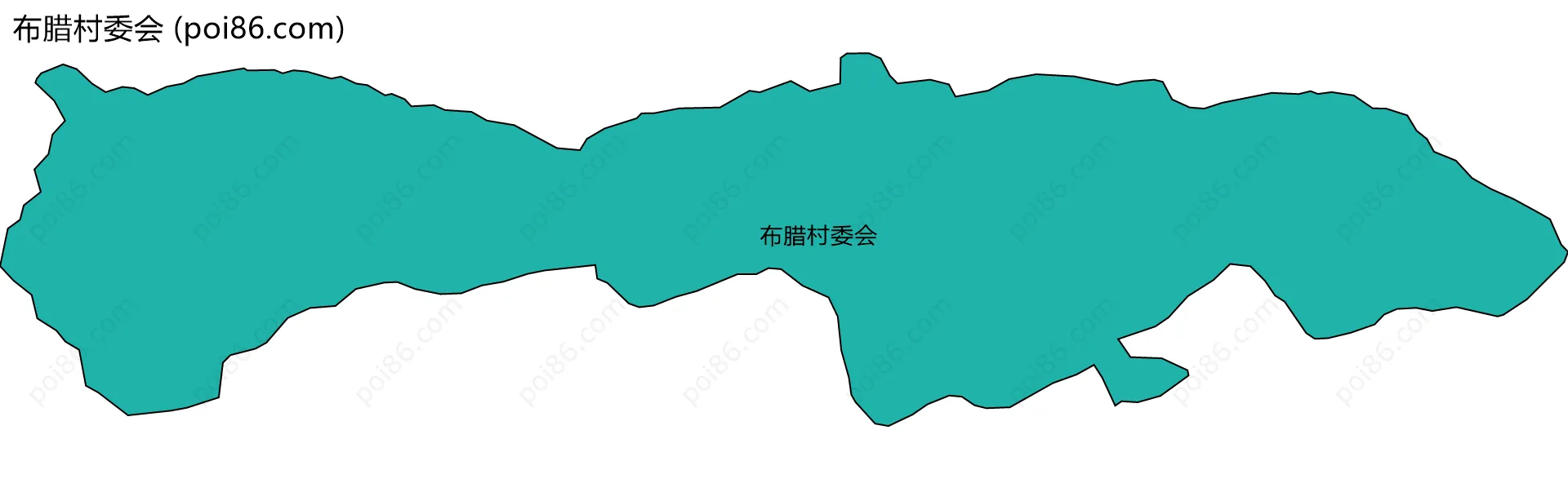 布腊村委会边界地图
