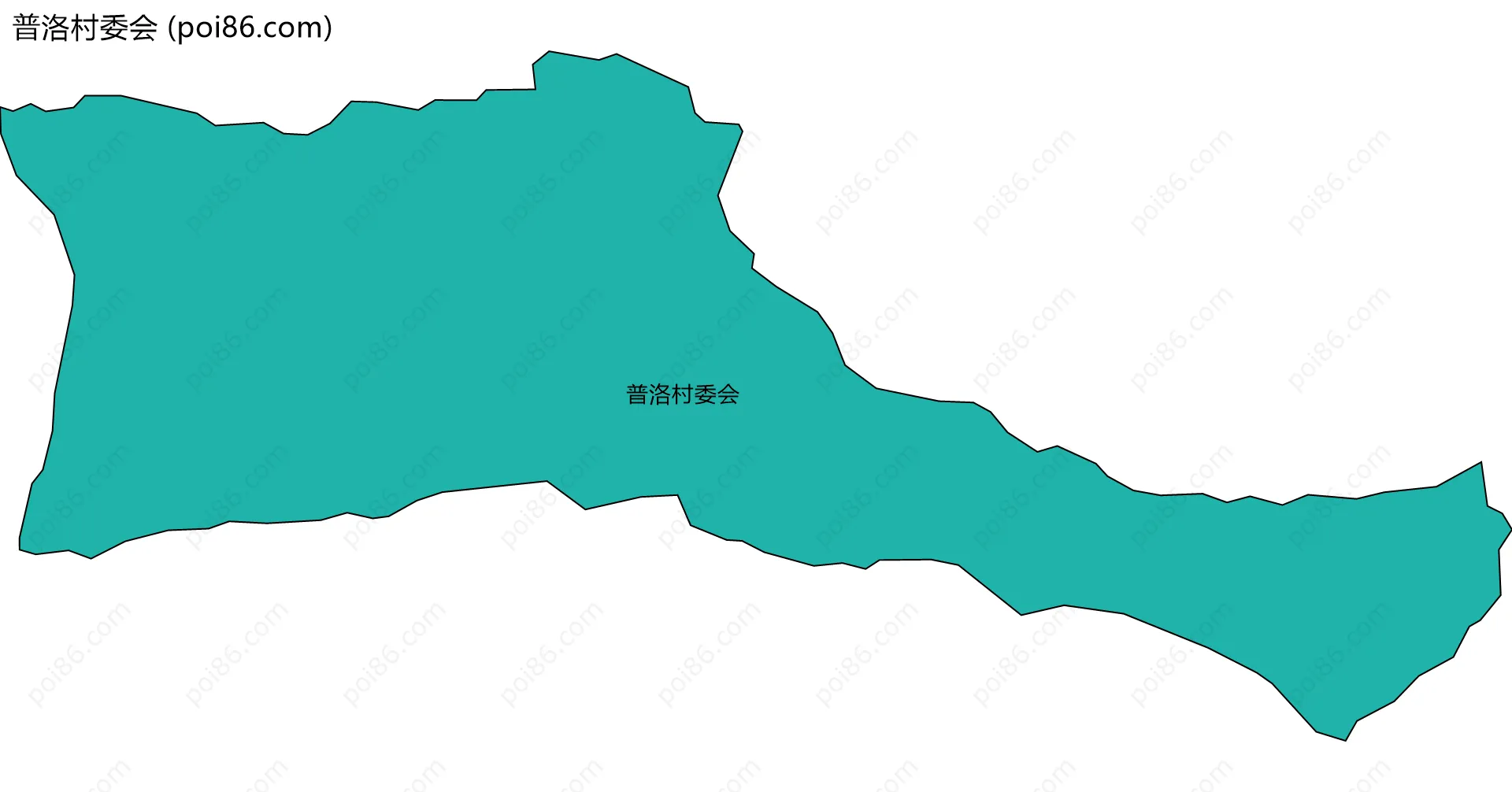 普洛村委会边界地图