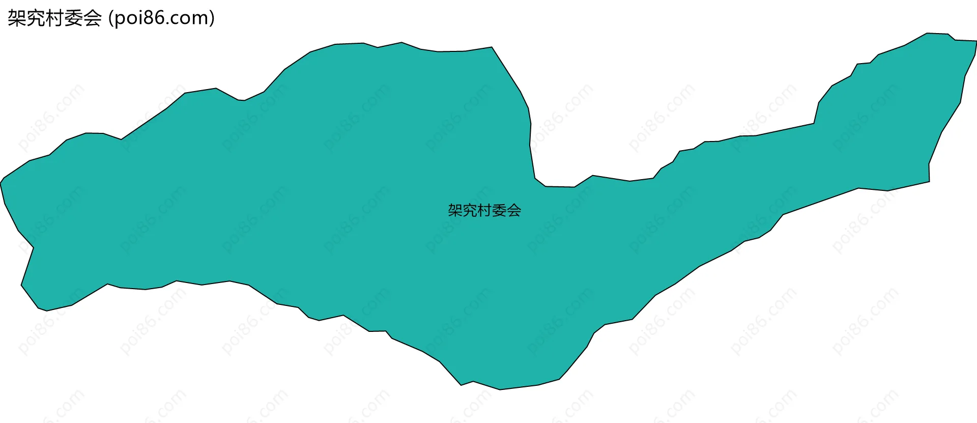 架究村委会边界地图