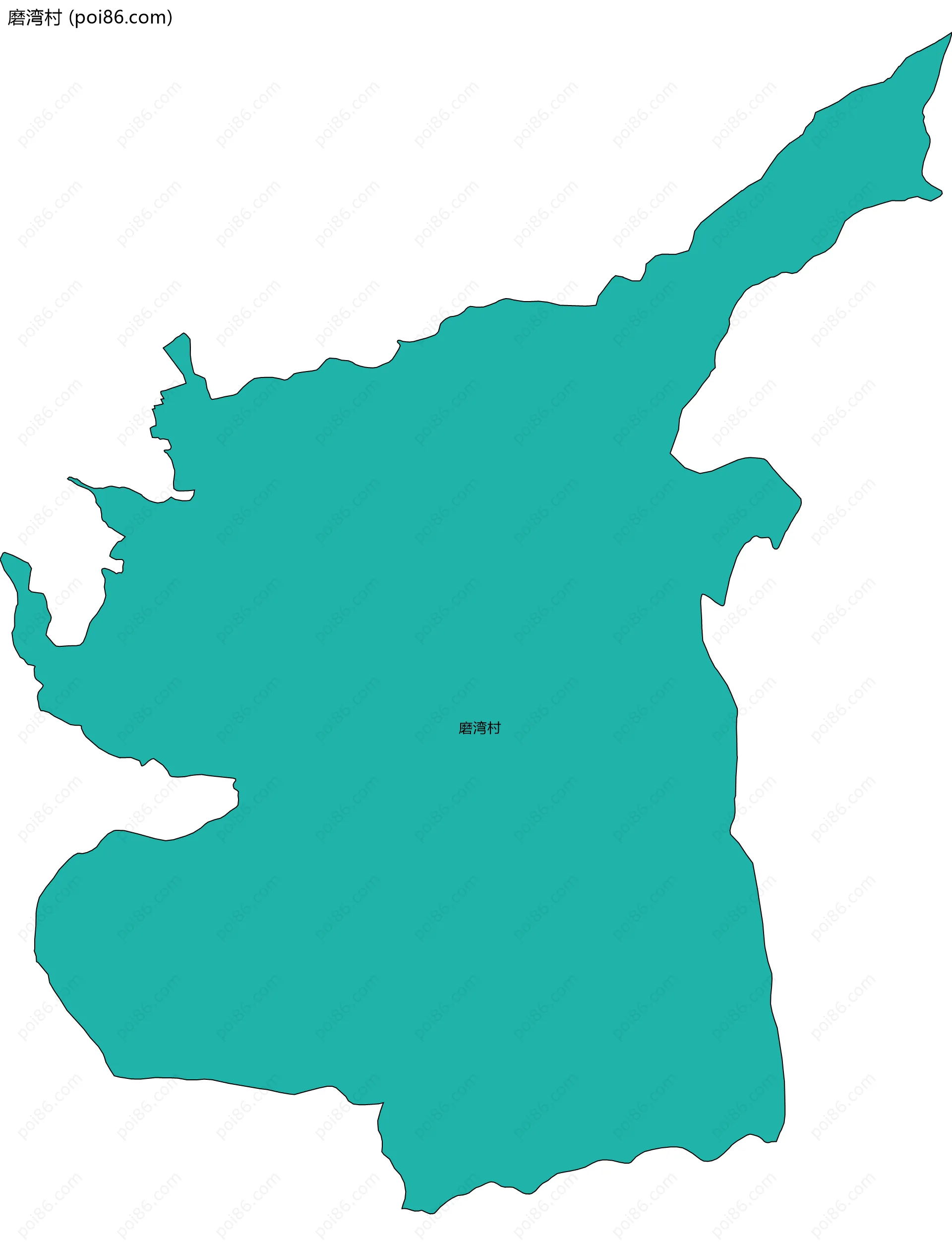 磨湾村边界地图
