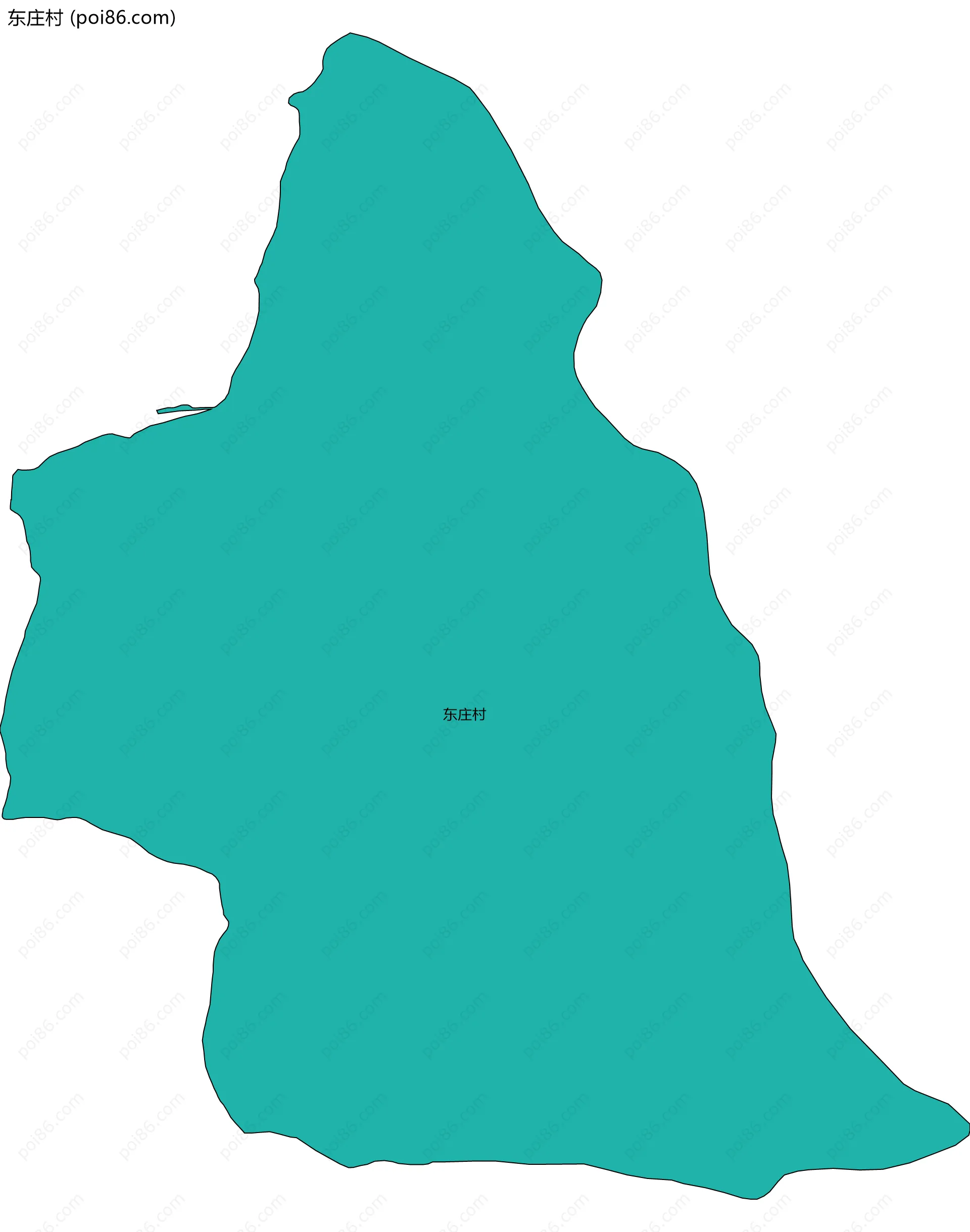 东庄村边界地图