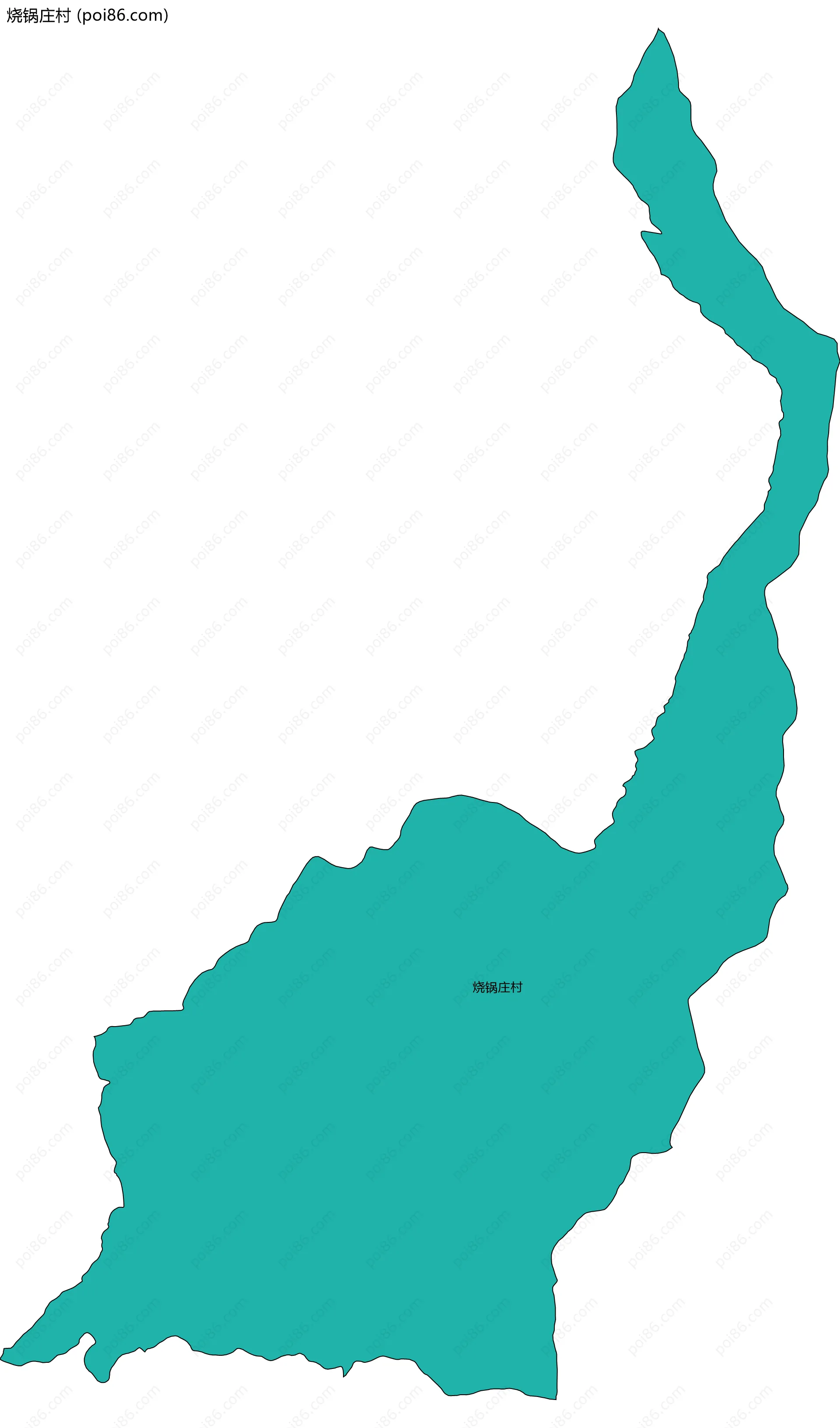 烧锅庄村边界地图
