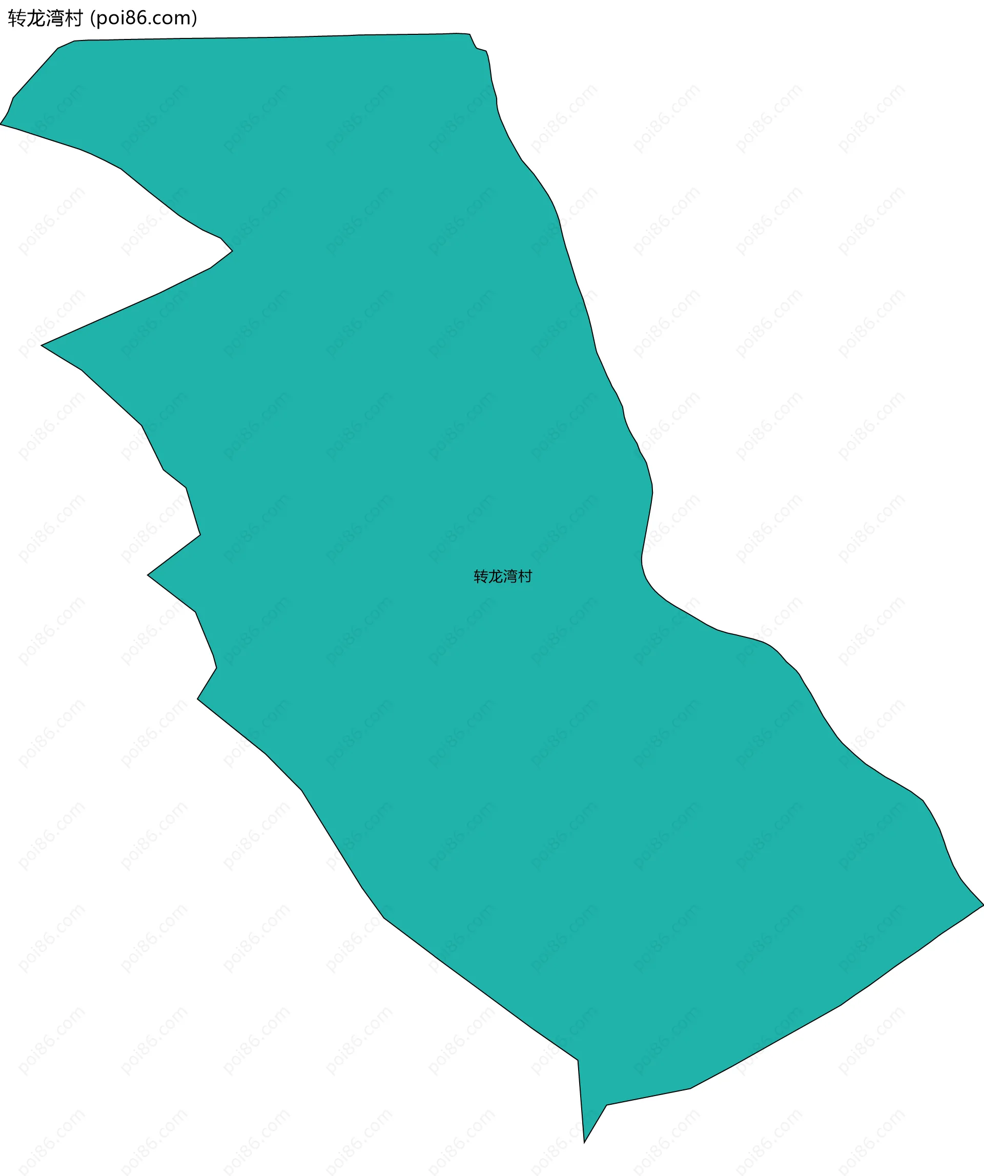 转龙湾村边界地图