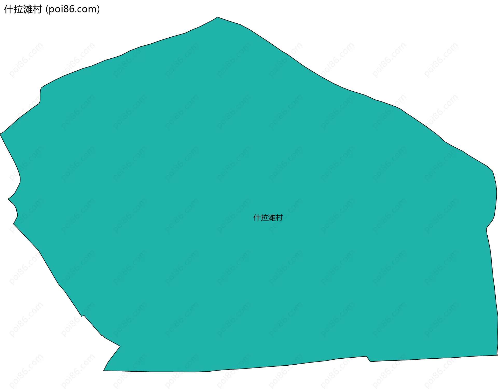 什拉滩村边界地图
