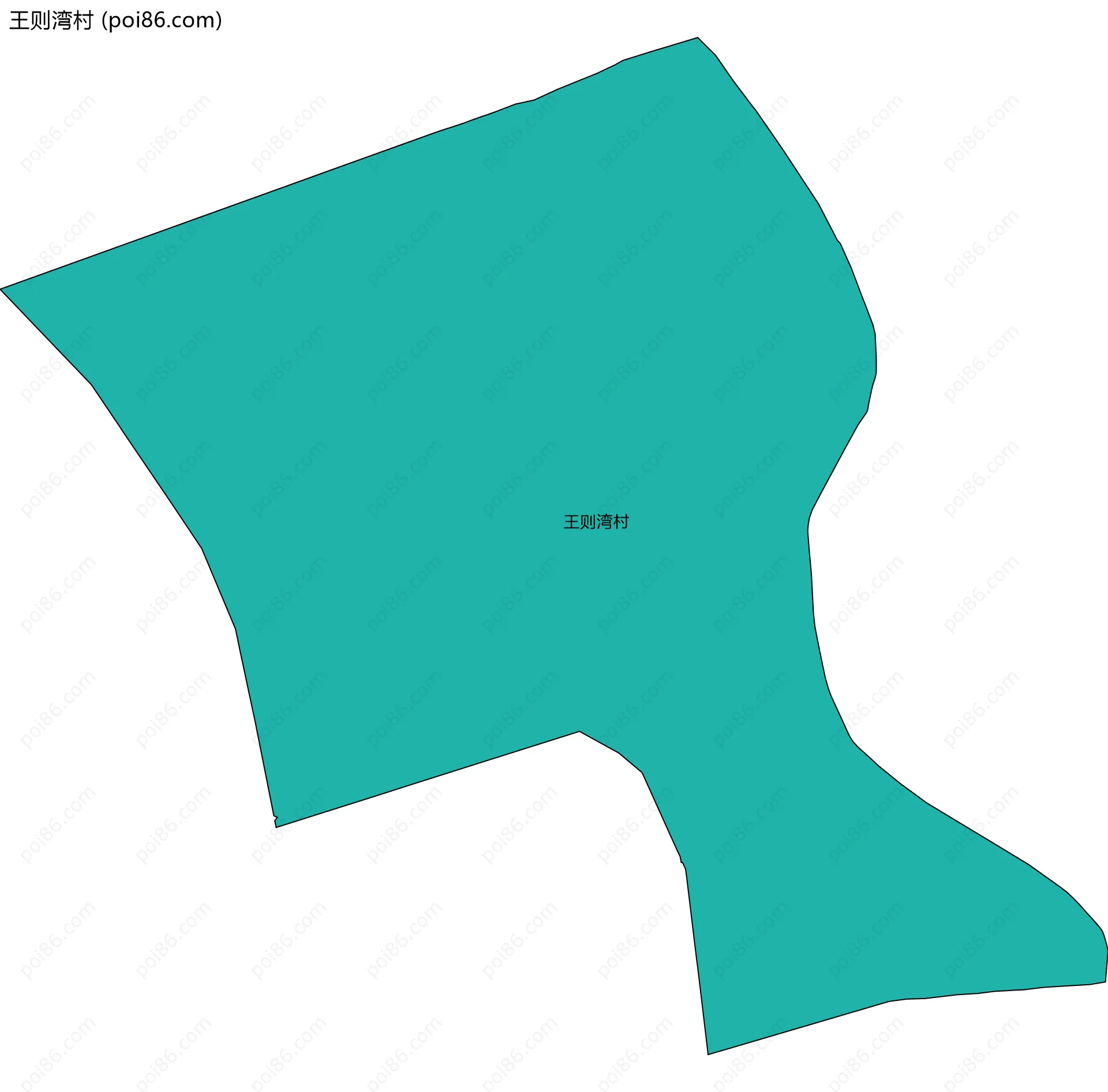 王则湾村边界地图