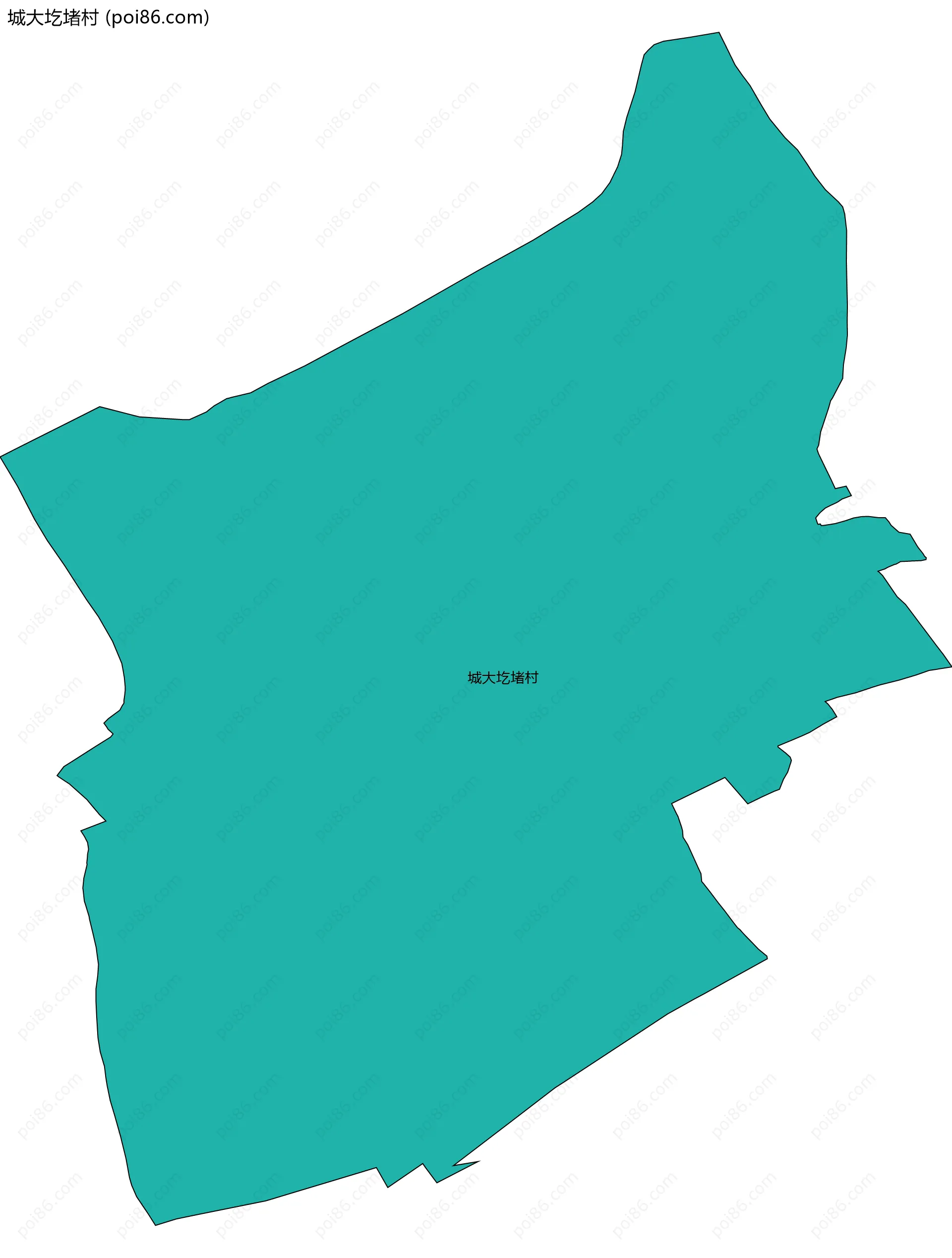 城大圪堵村边界地图