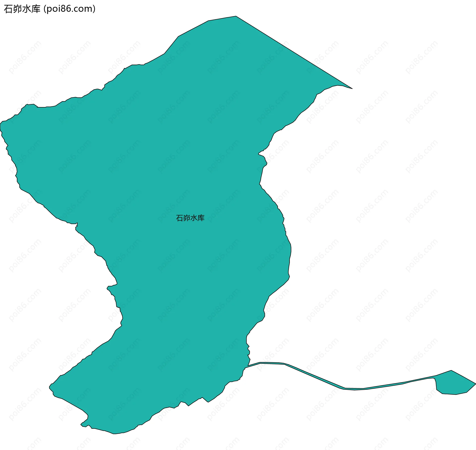石峁水库边界地图