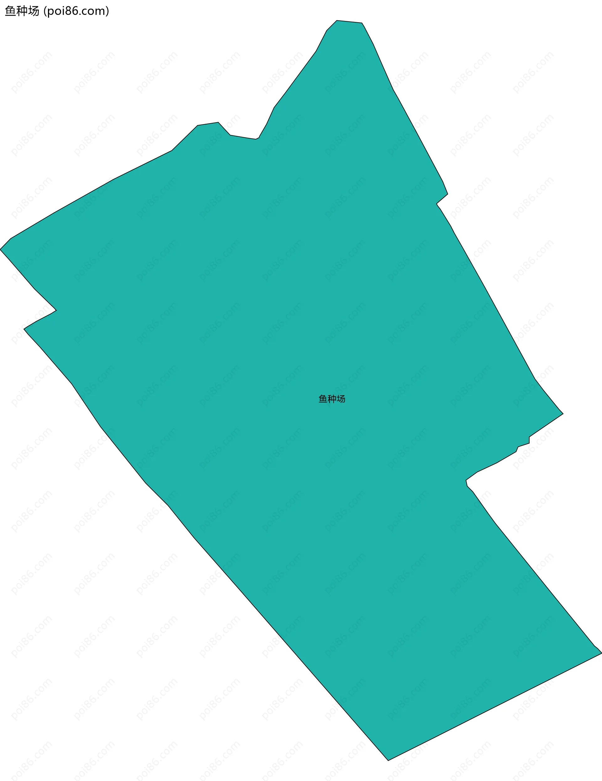 鱼种场边界地图