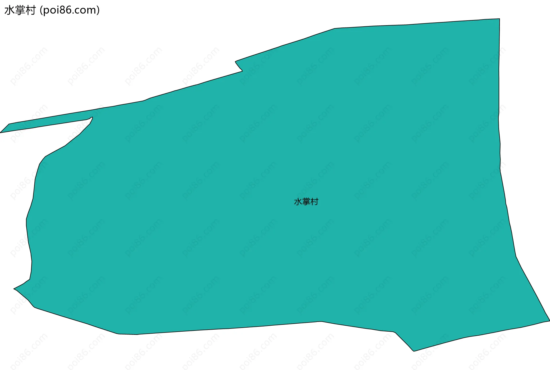 水掌村边界地图