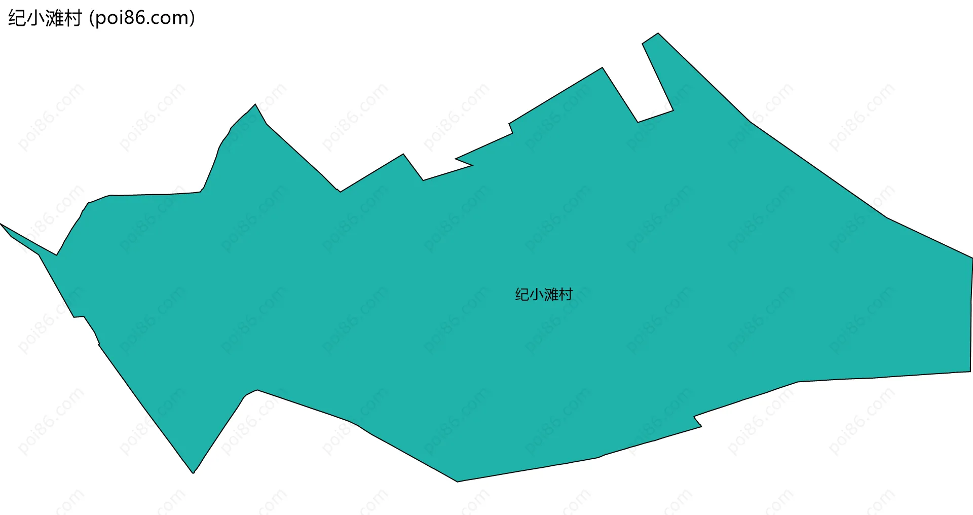 纪小滩村边界地图