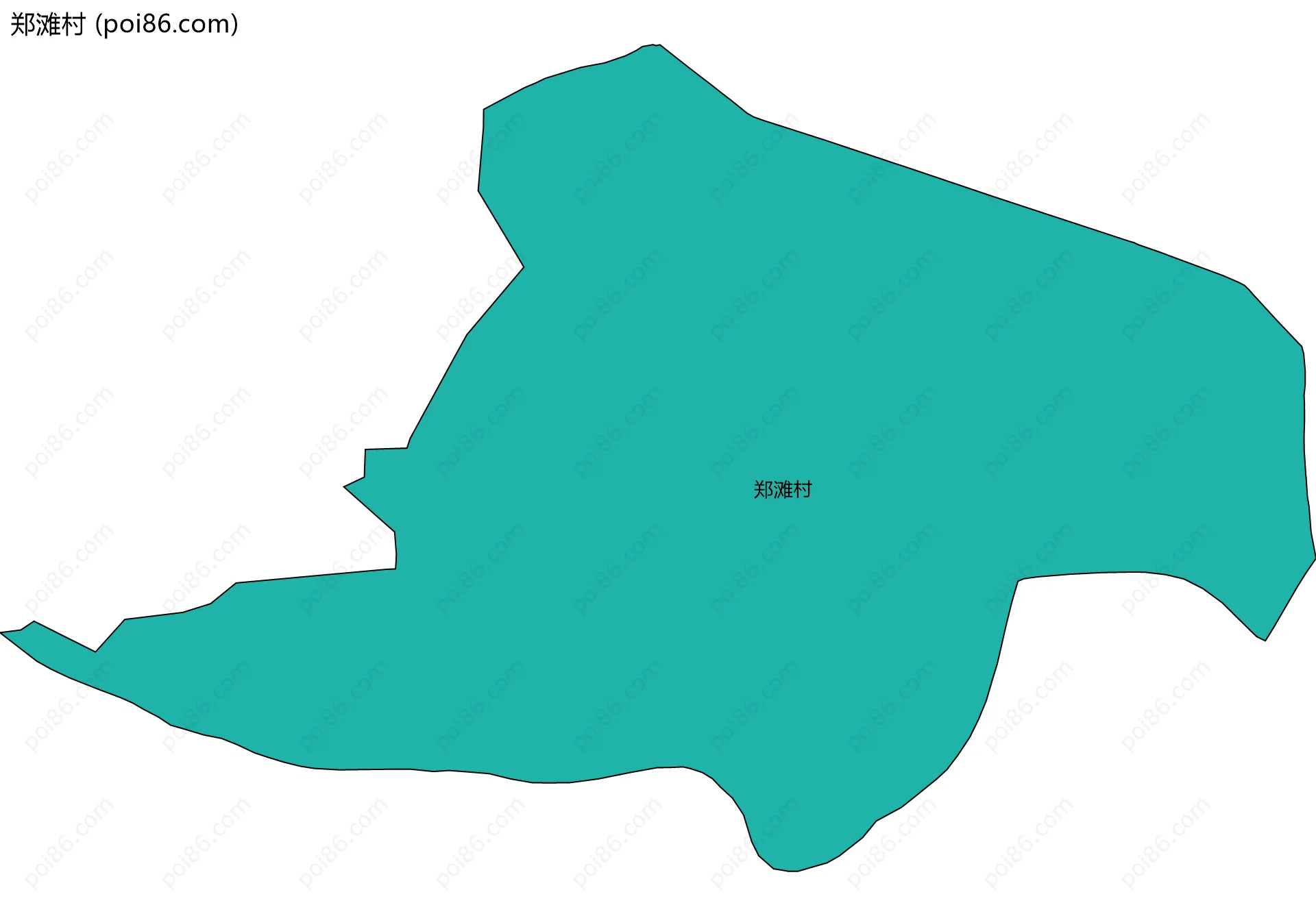 郑滩村边界地图