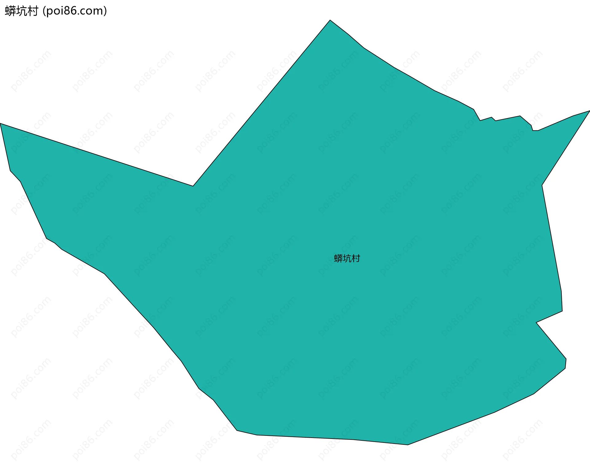 蟒坑村边界地图