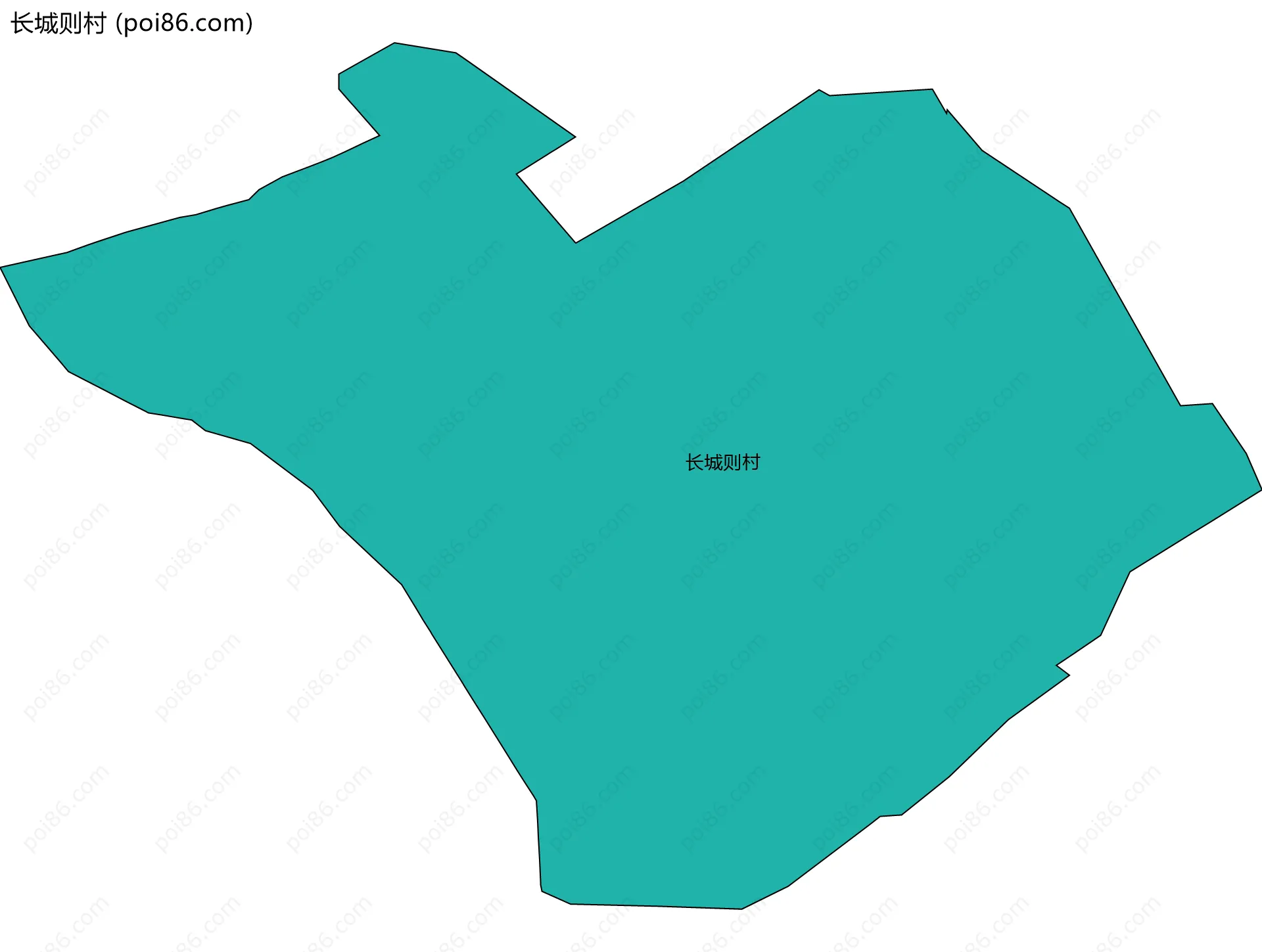 长城则村边界地图