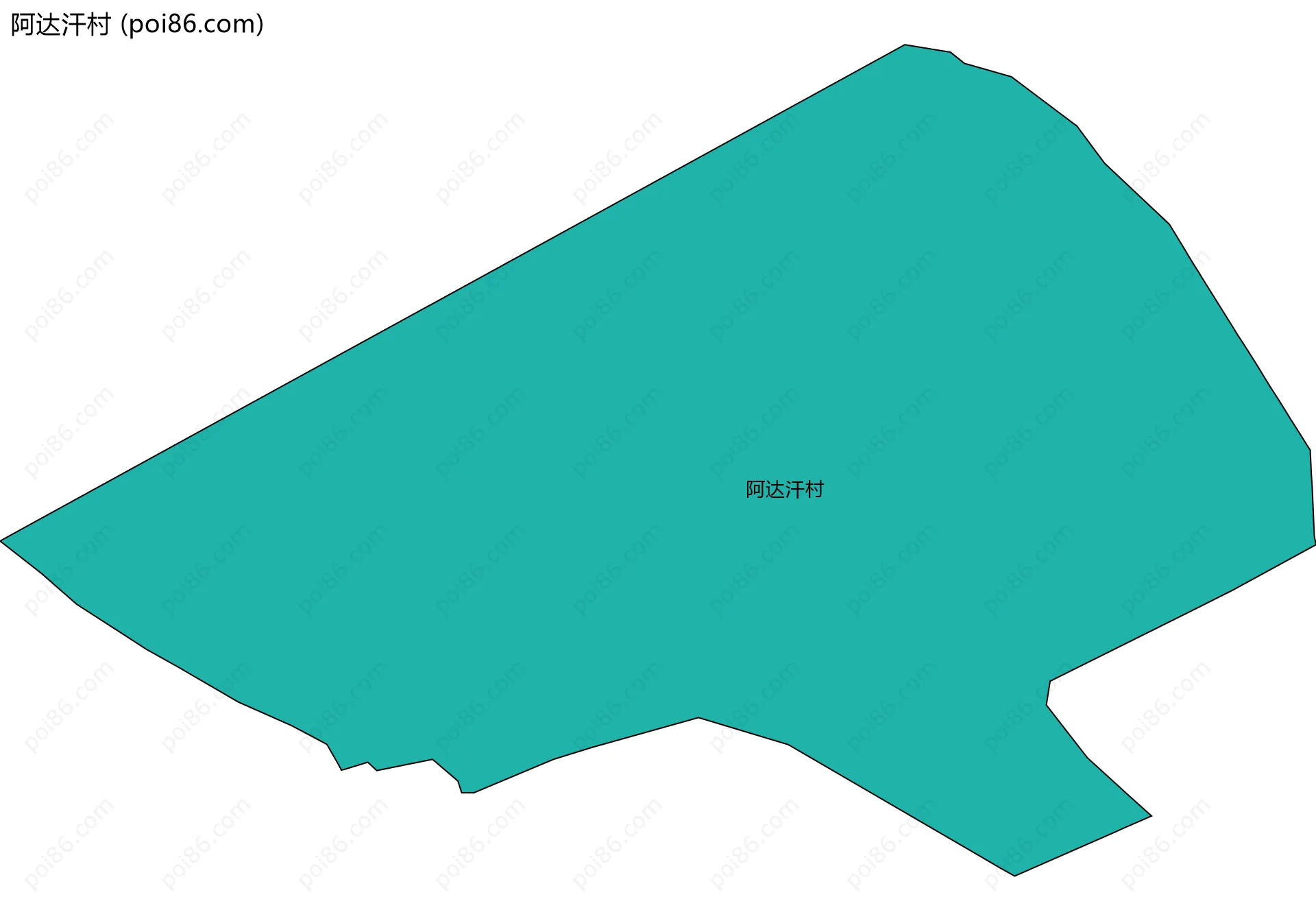 阿达汗村边界地图