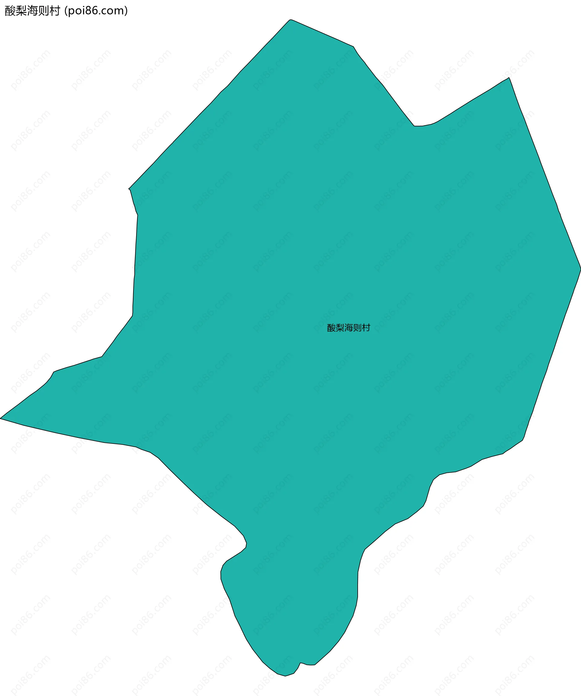 酸梨海则村边界地图