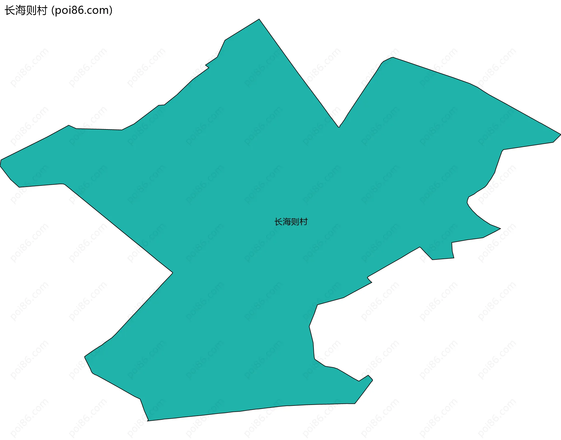 长海则村边界地图