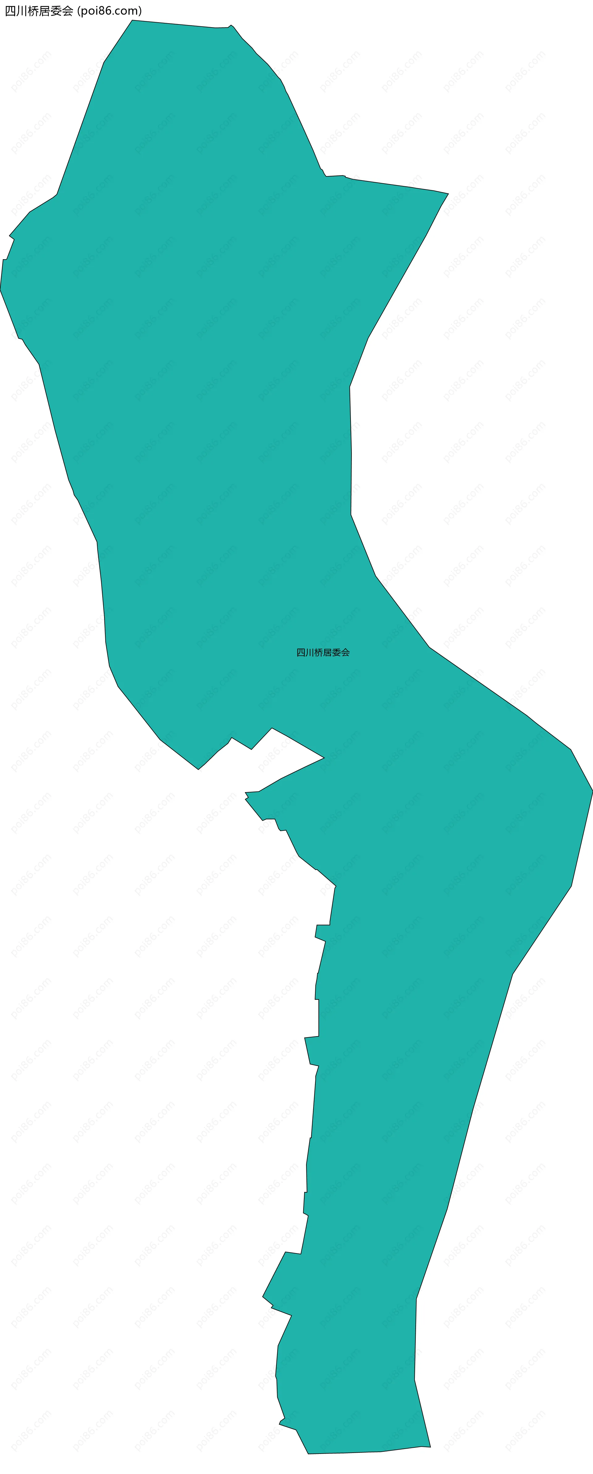 四川桥居委会边界地图