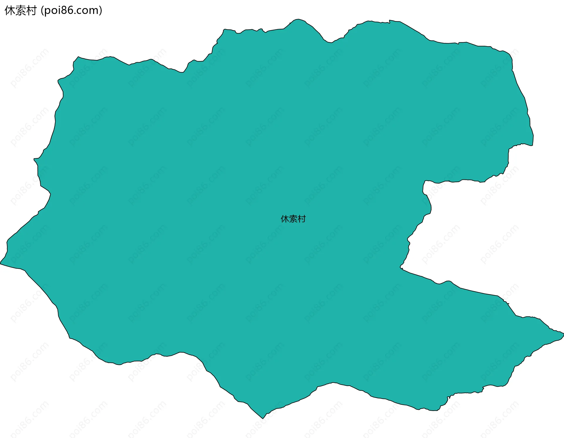 休索村边界地图