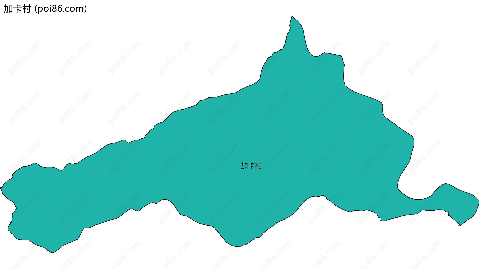 加卡村边界地图