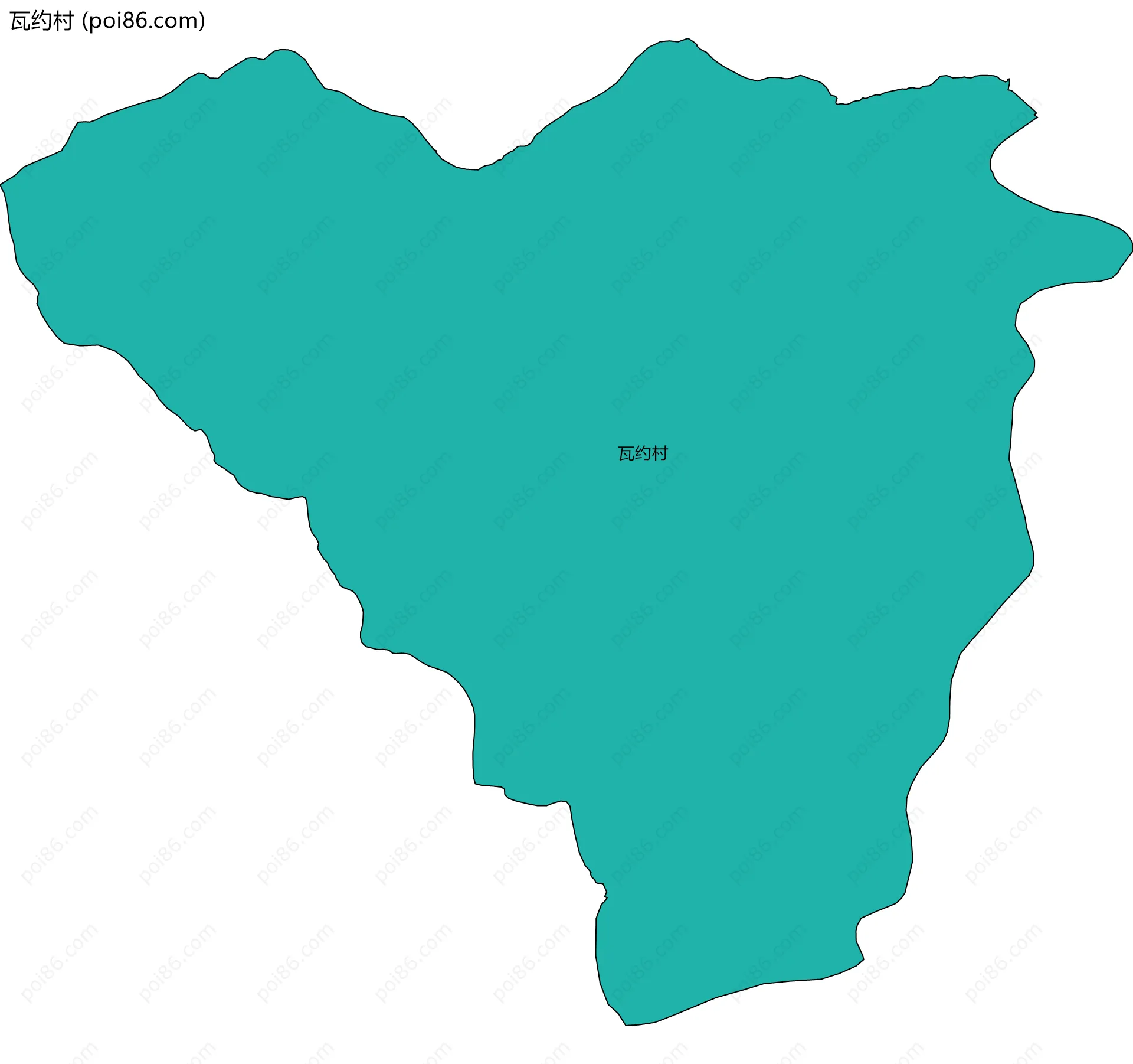 瓦约村边界地图