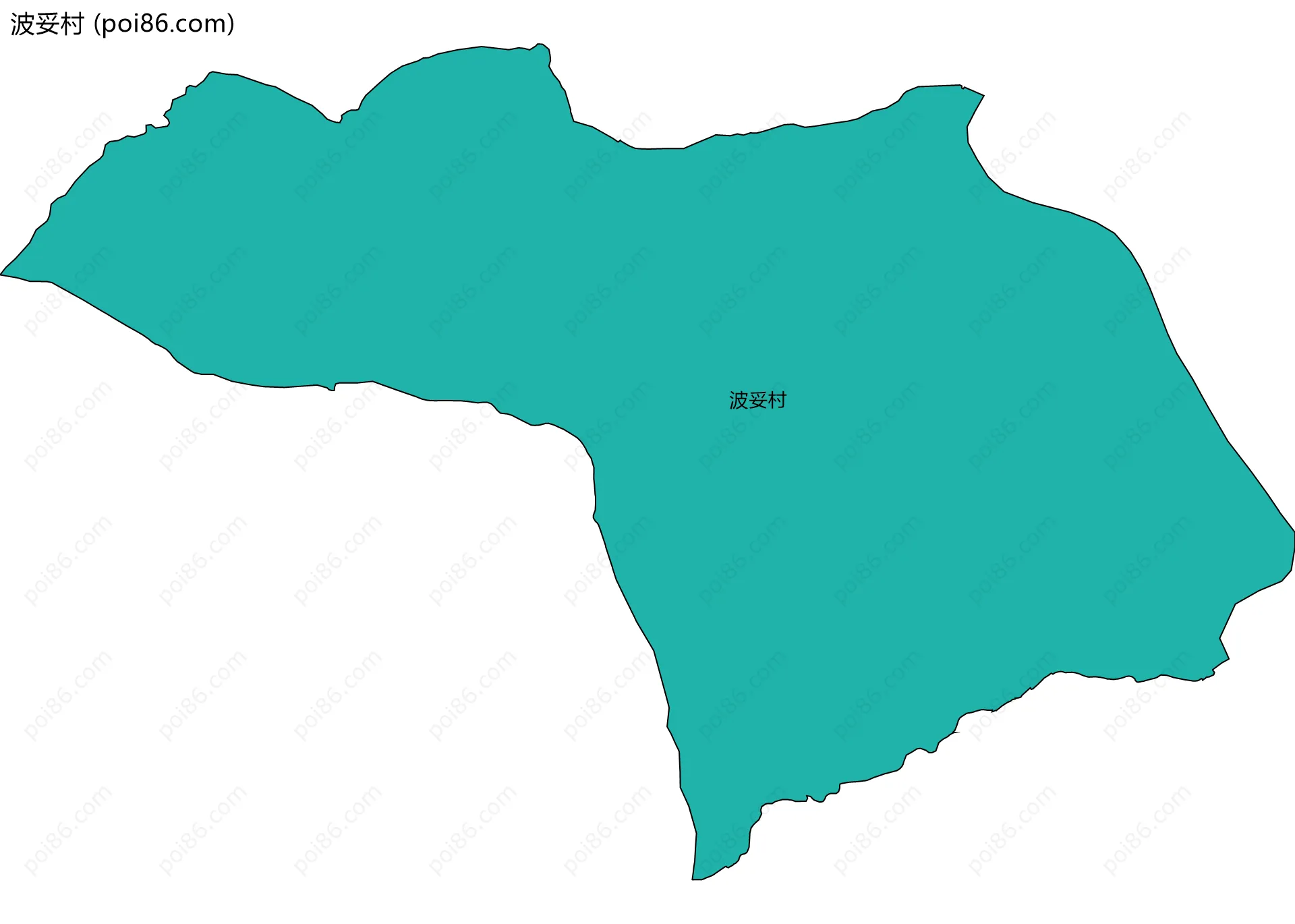 波妥村边界地图