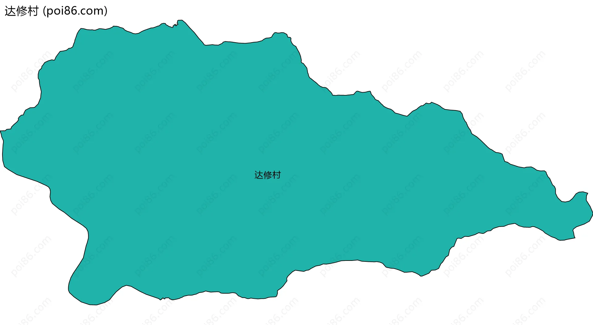 达修村边界地图