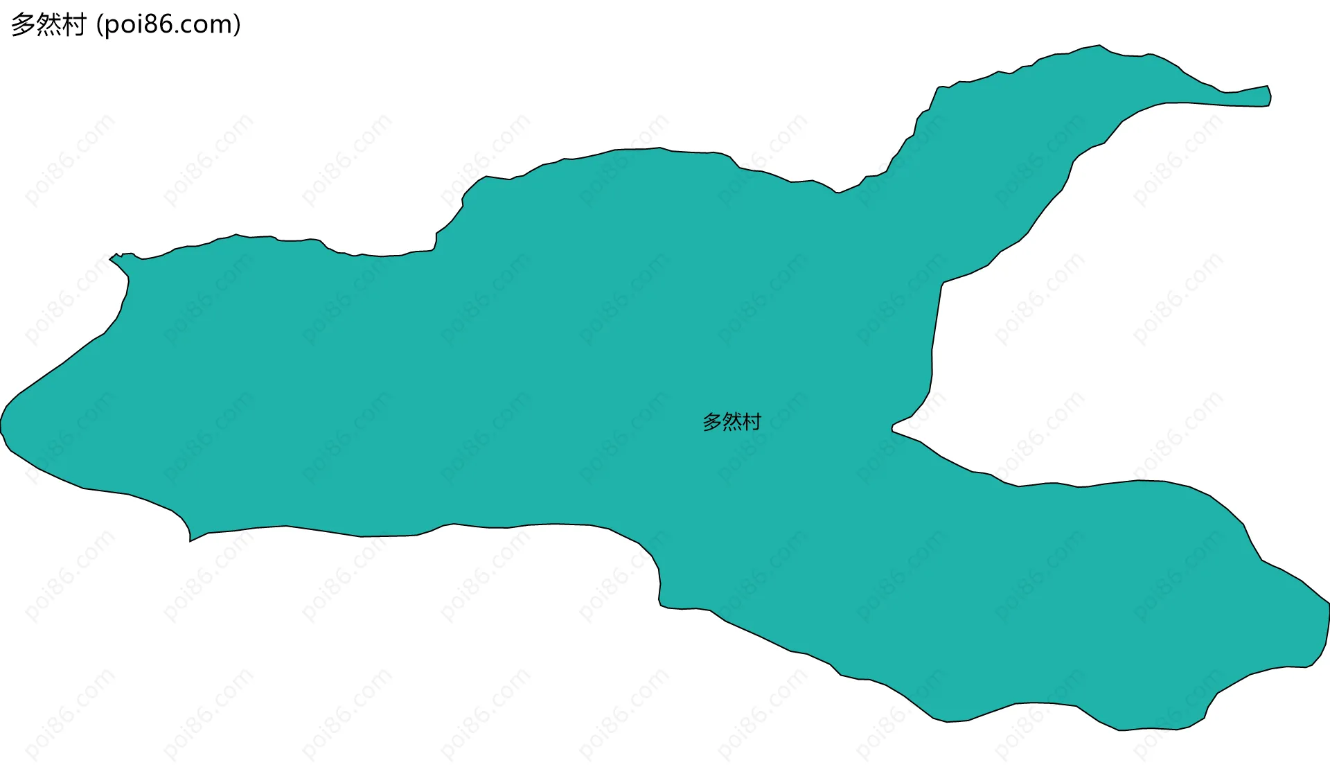 多然村边界地图