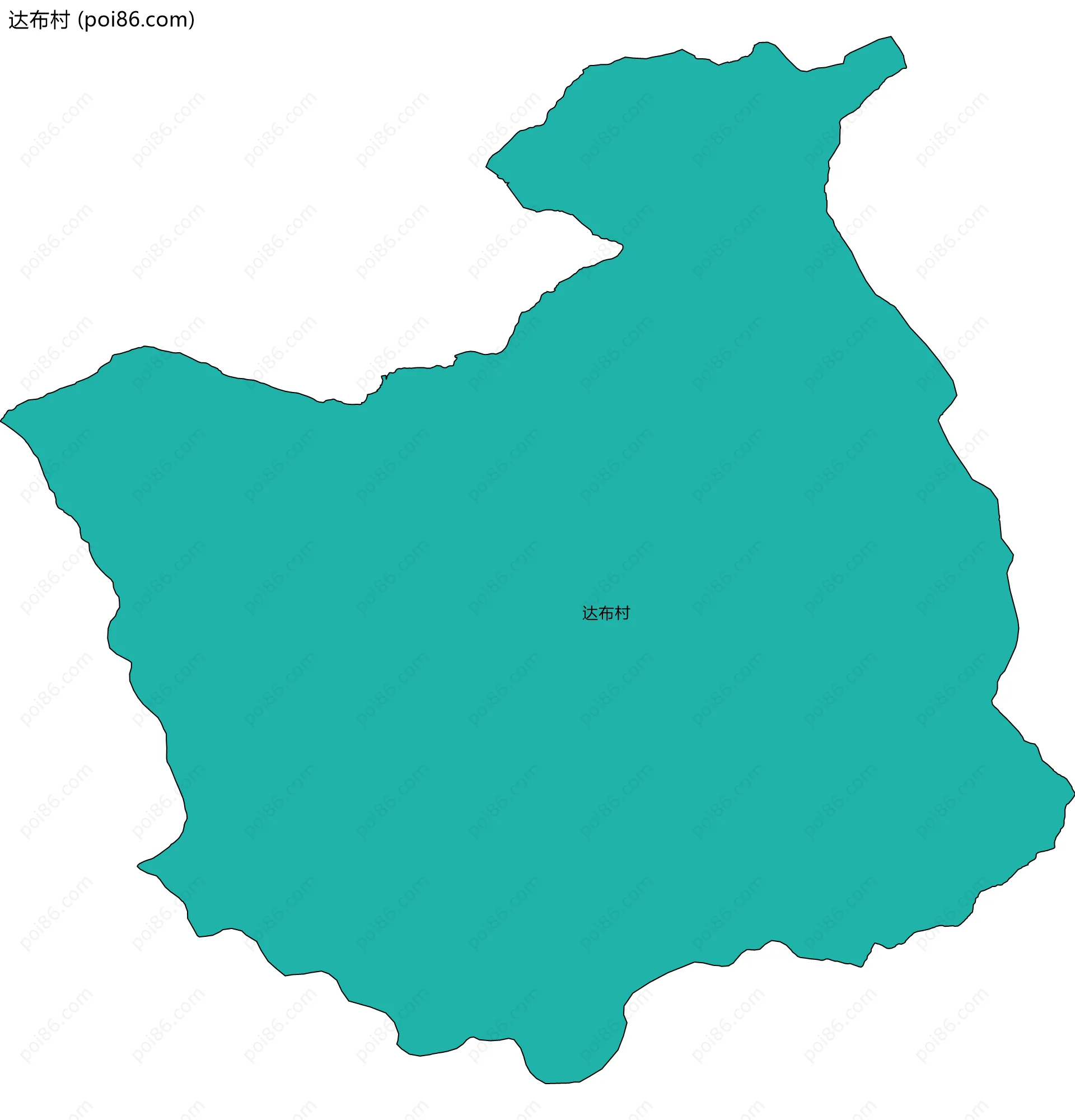 达布村边界地图