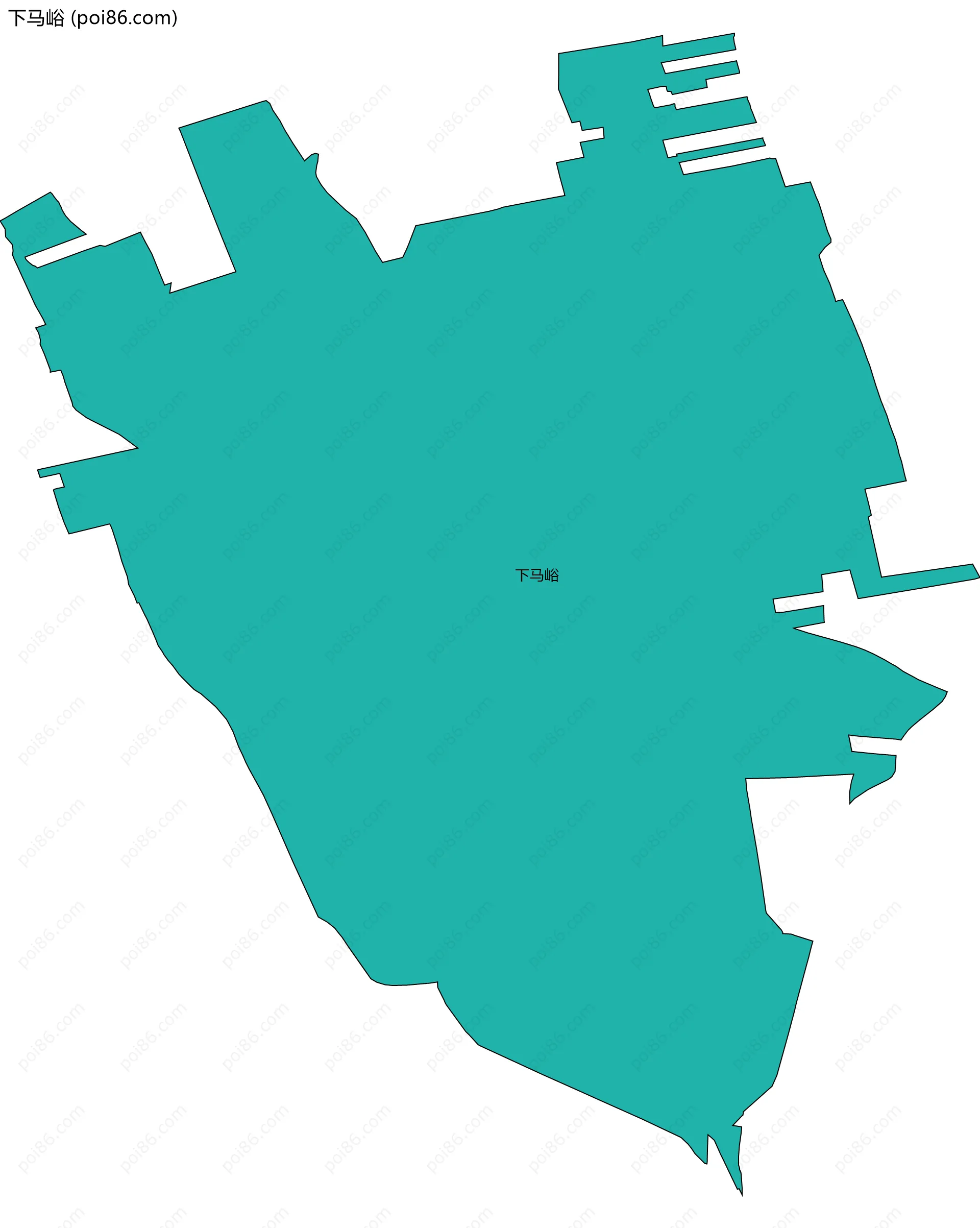 下马峪边界地图