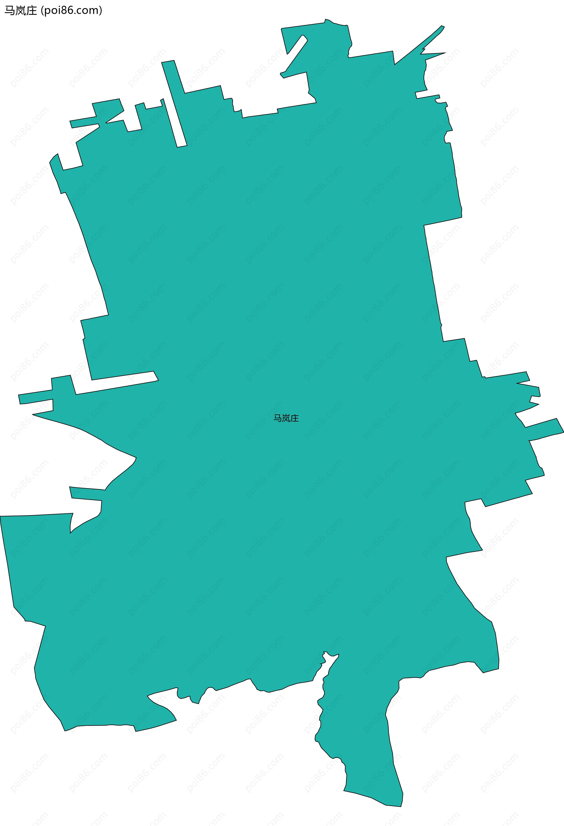 马岚庄边界地图