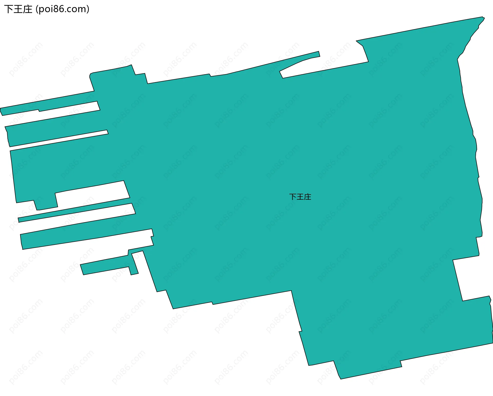 下王庄边界地图