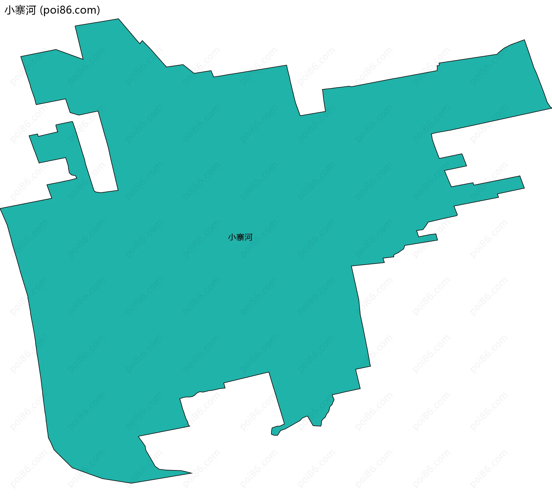 小寨河边界地图