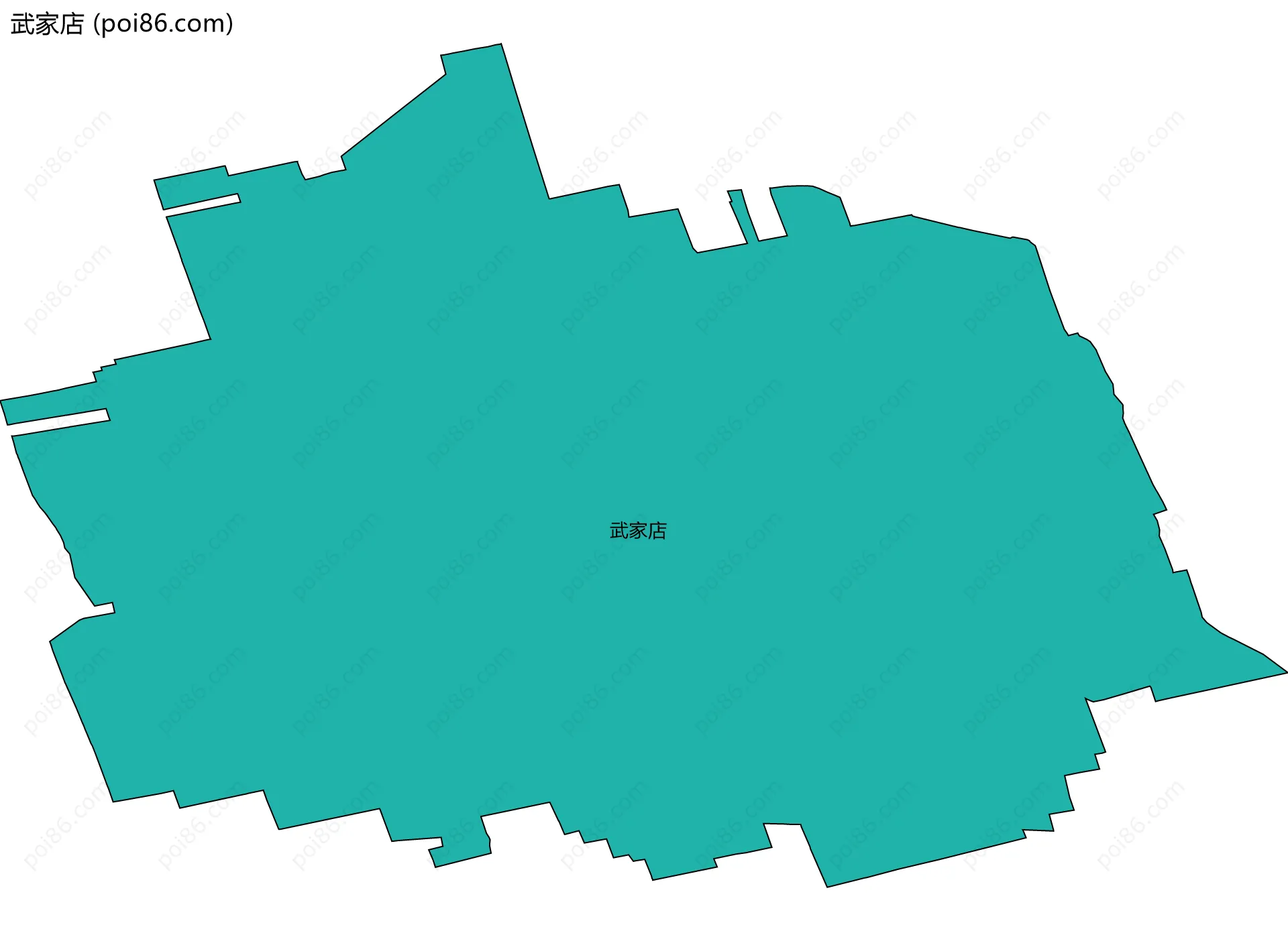 武家店边界地图