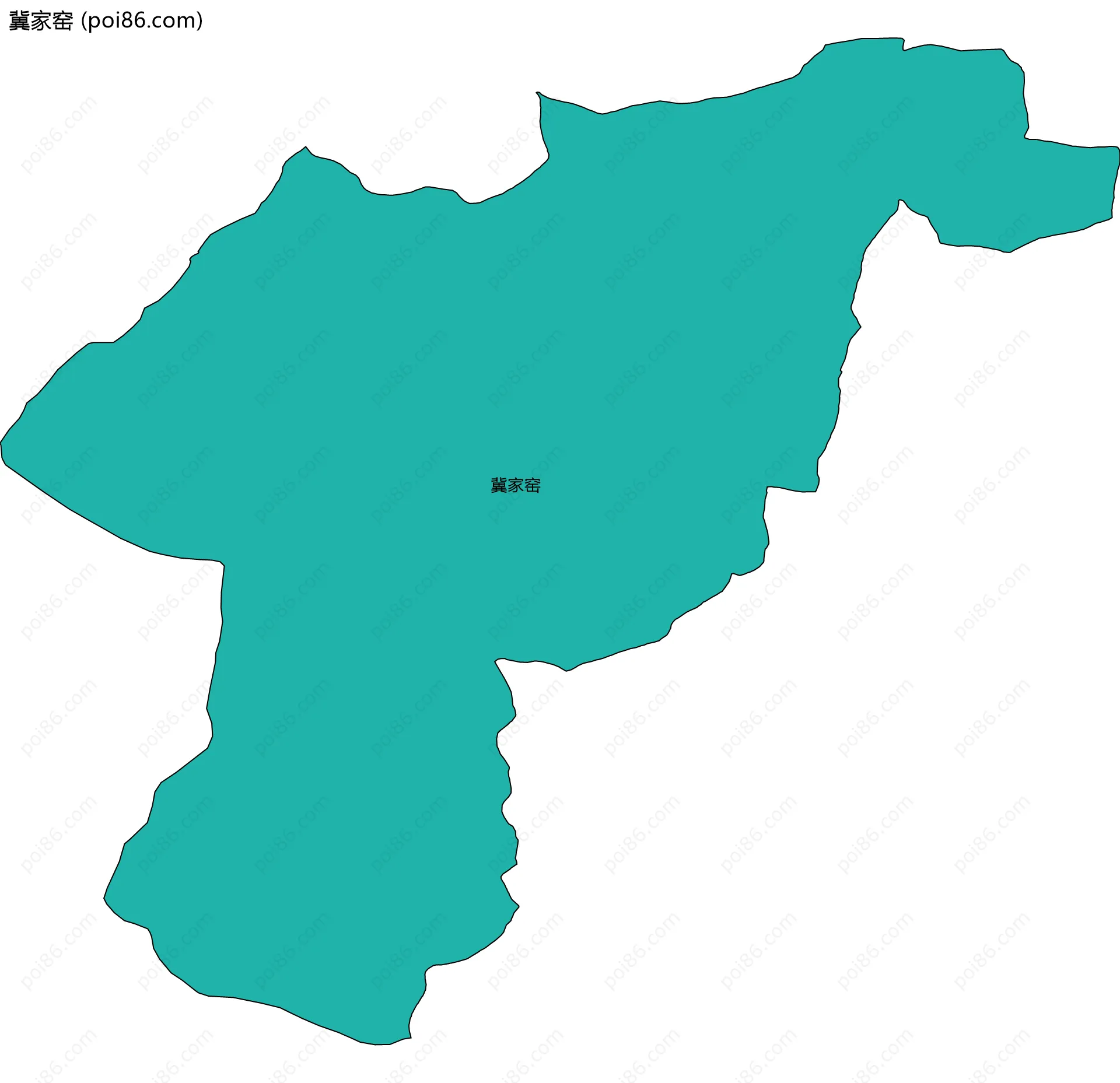 冀家窑边界地图