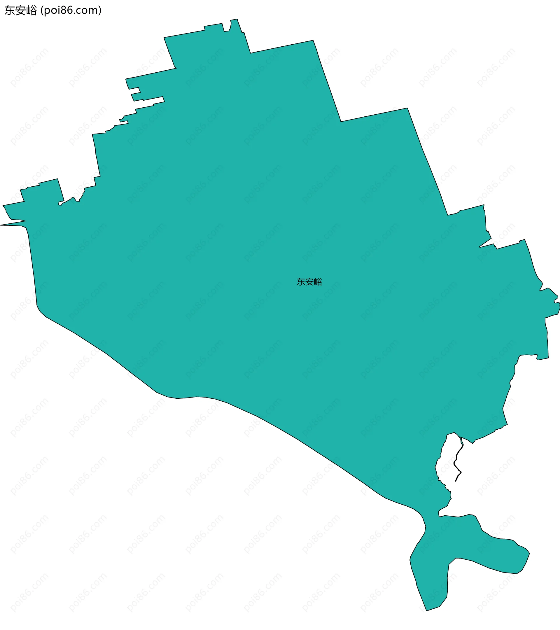 东安峪边界地图