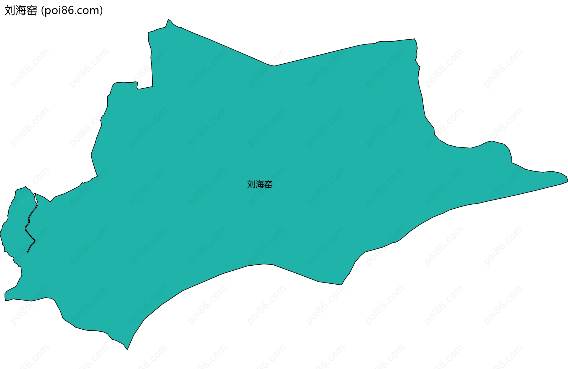刘海窑边界地图