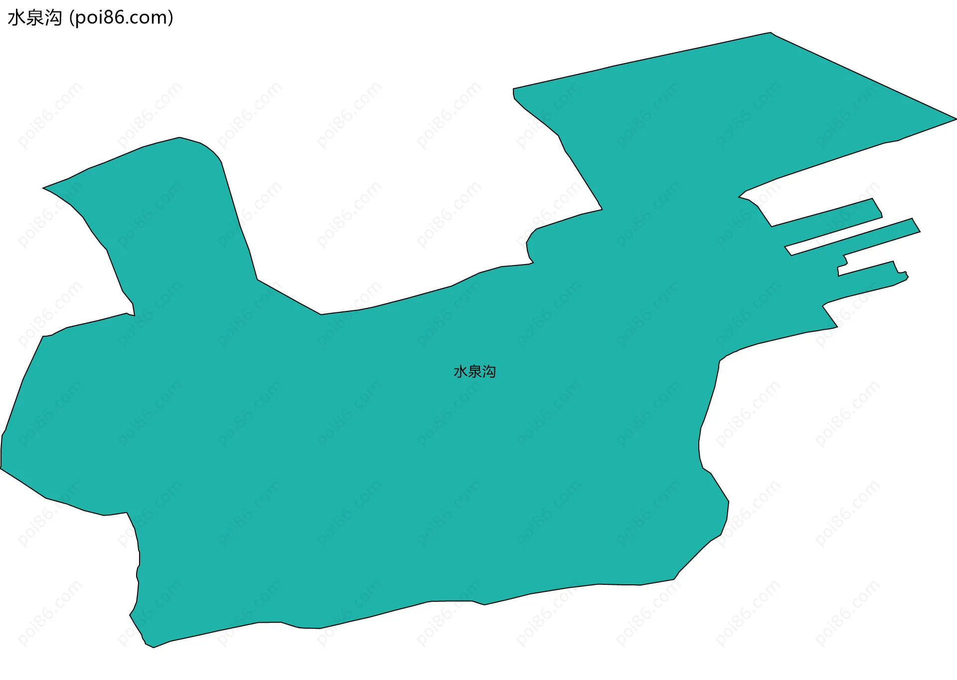 水泉沟边界地图