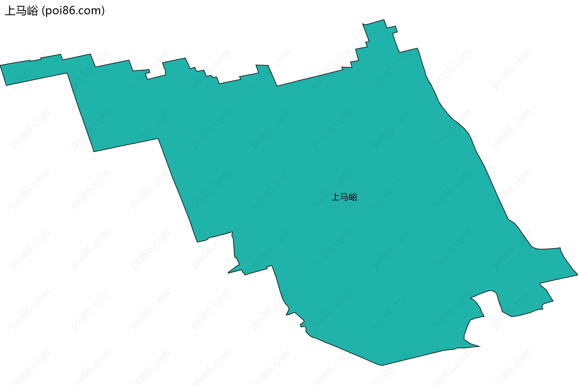 上马峪边界地图