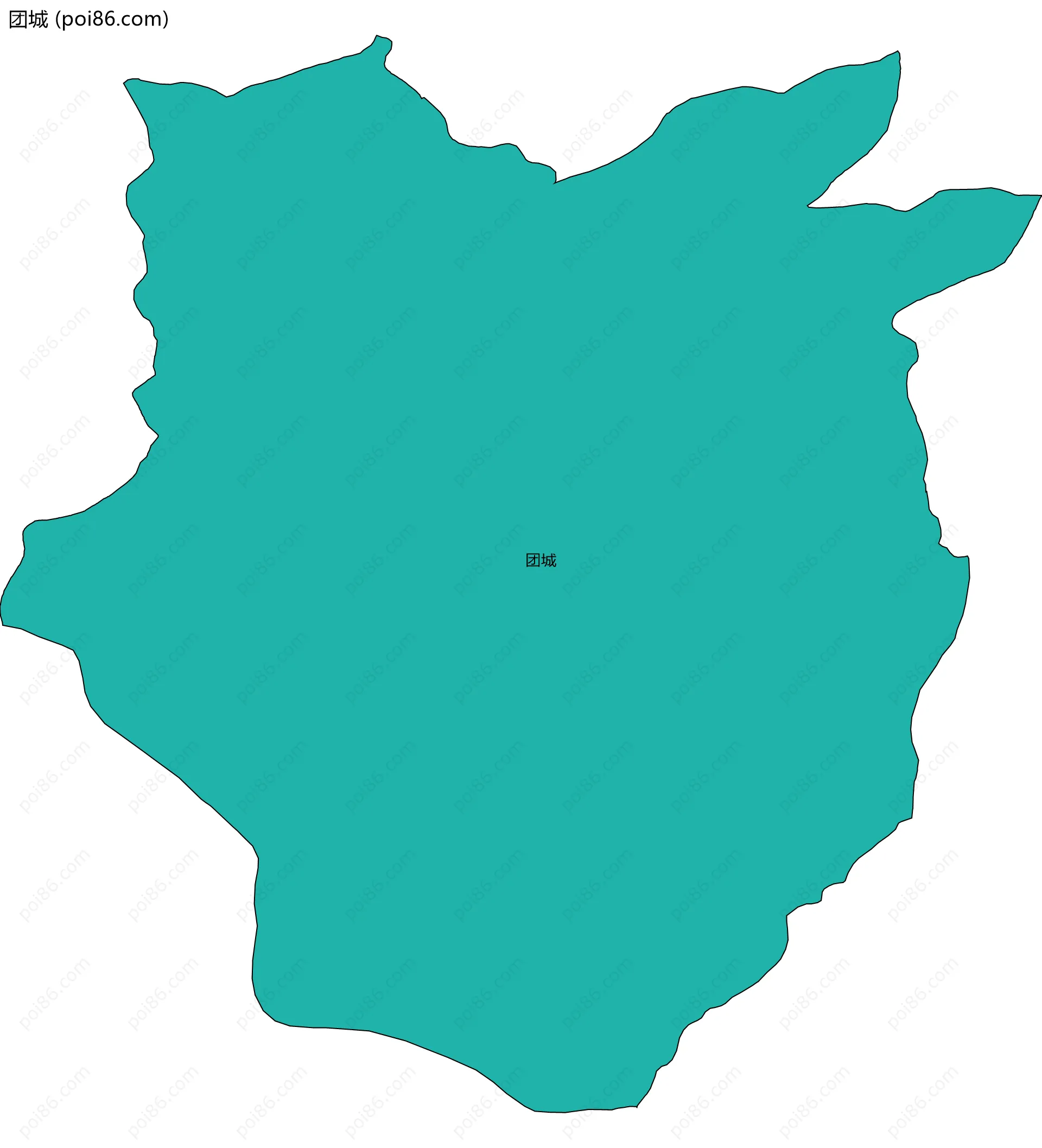 团城边界地图