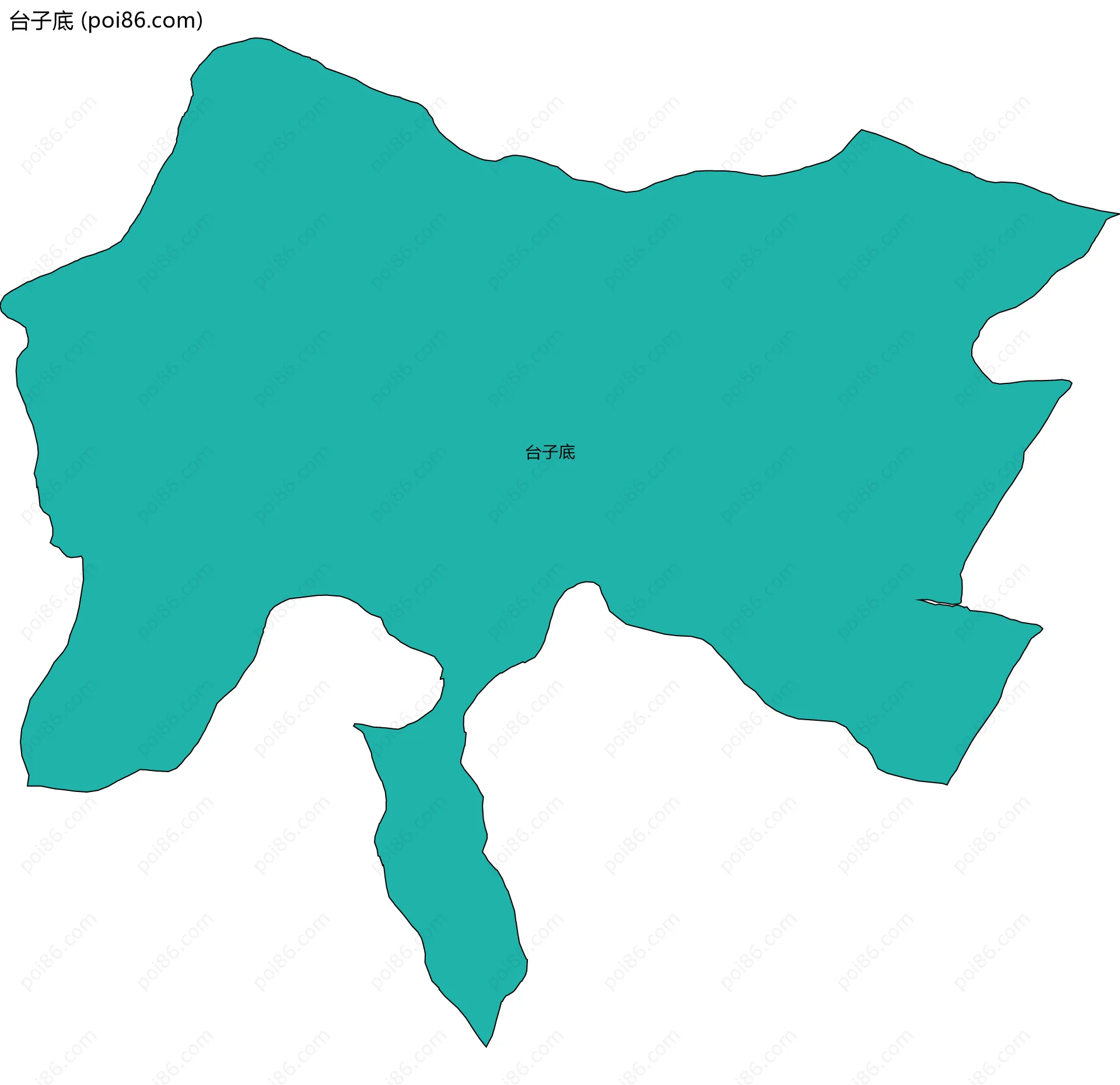 台子底边界地图