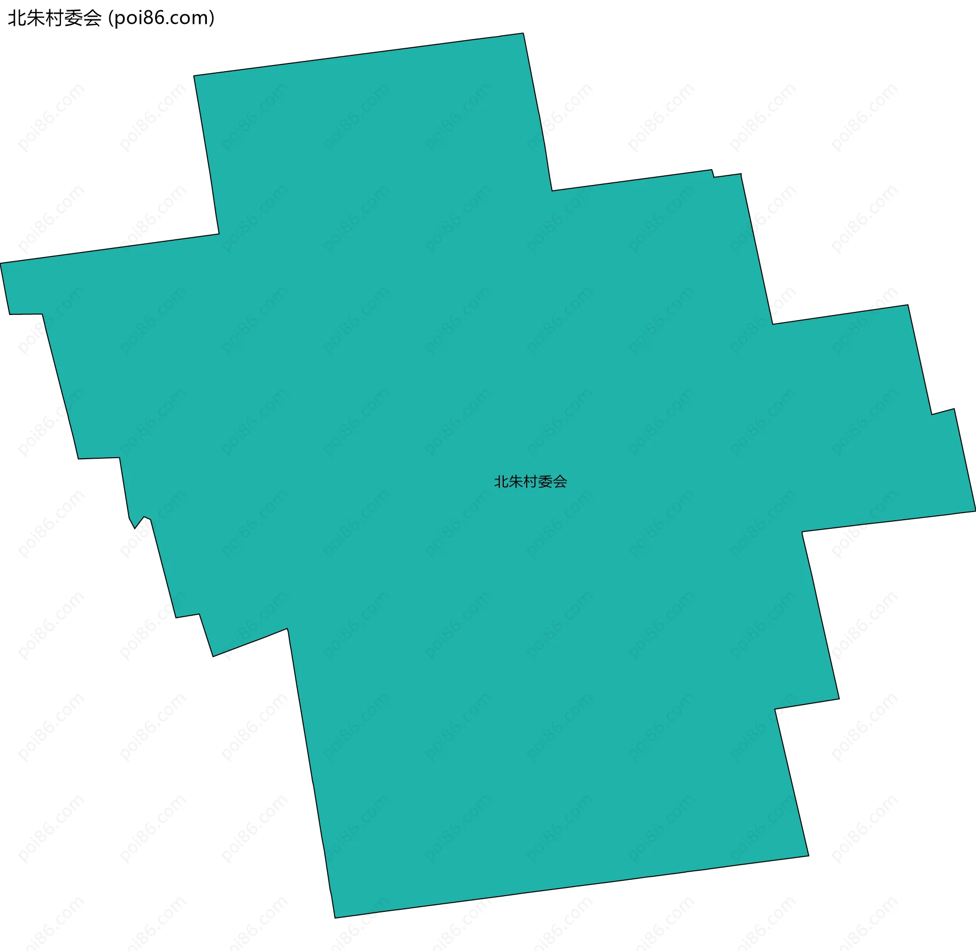 北朱村委会边界地图