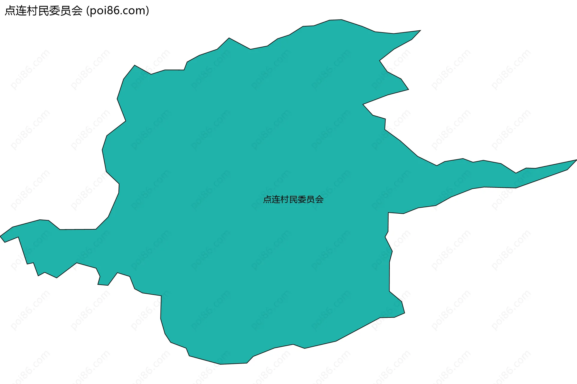 点连村民委员会边界地图