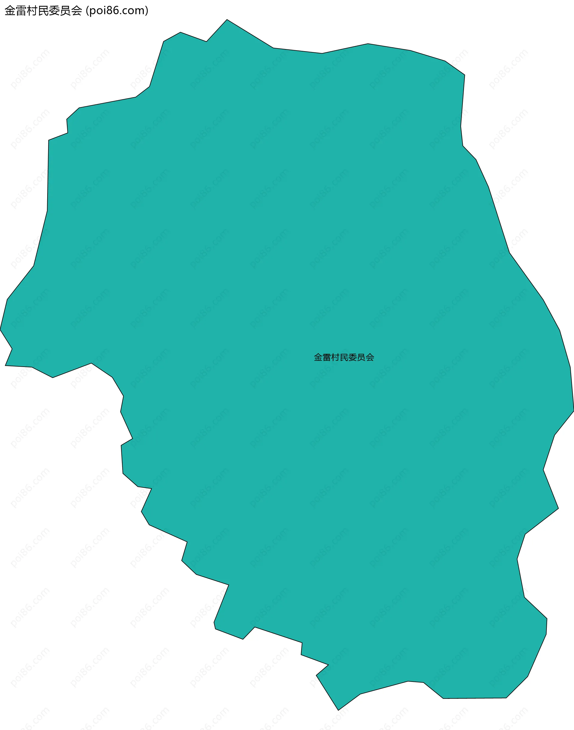 金雷村民委员会边界地图