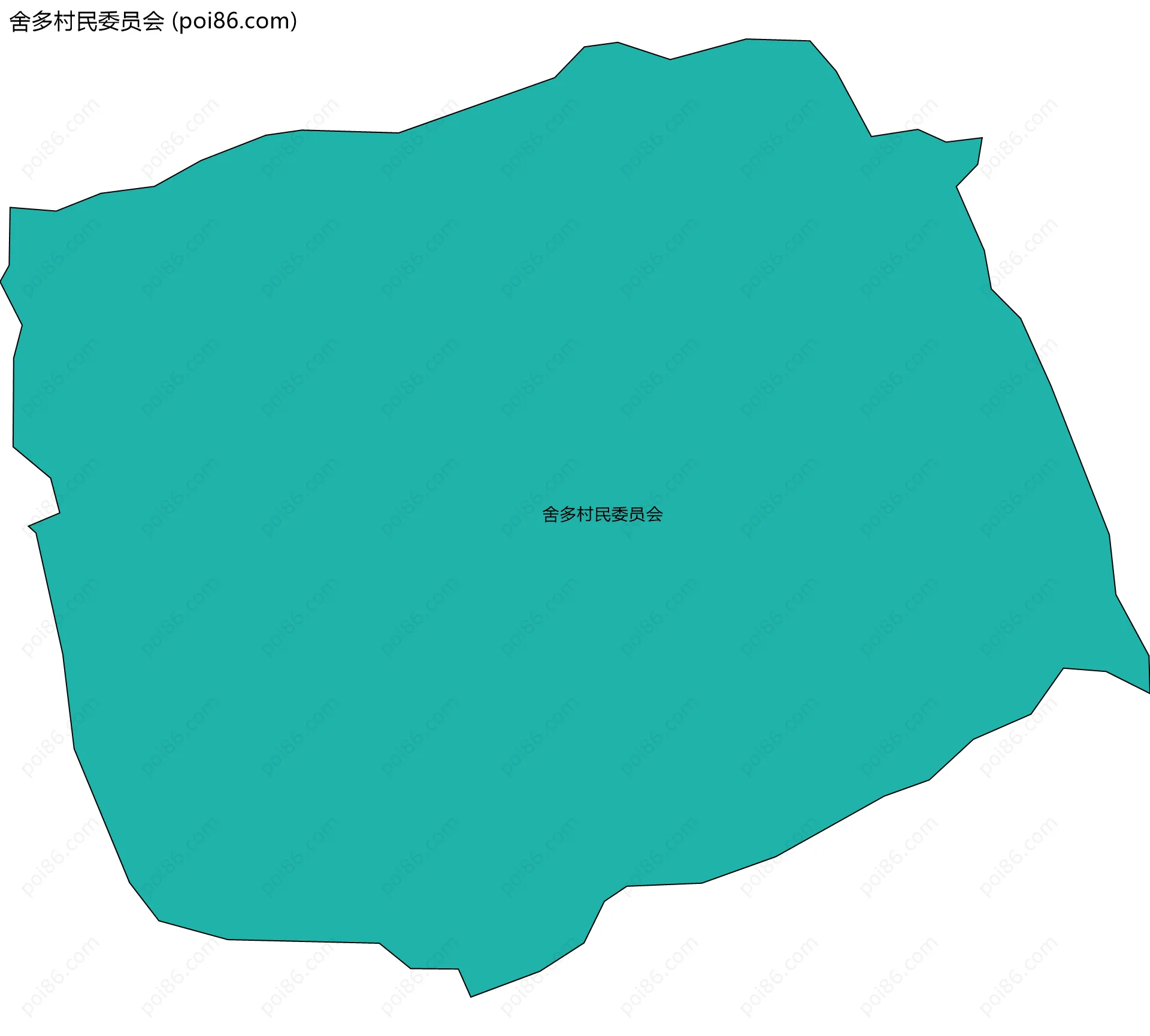 舍多村民委员会边界地图