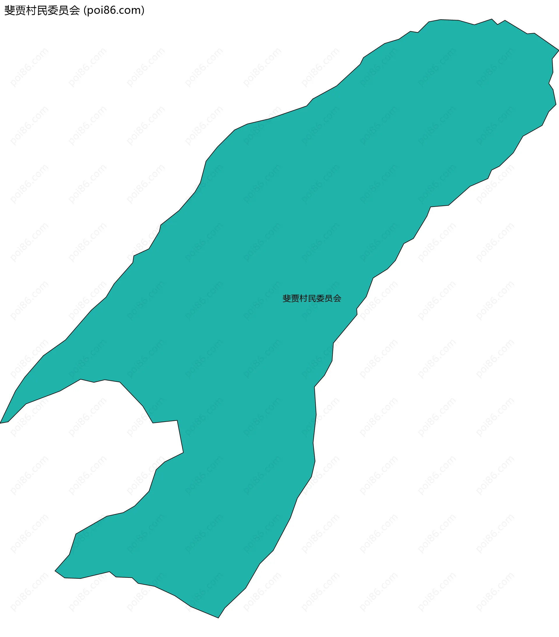 斐贾村民委员会边界地图